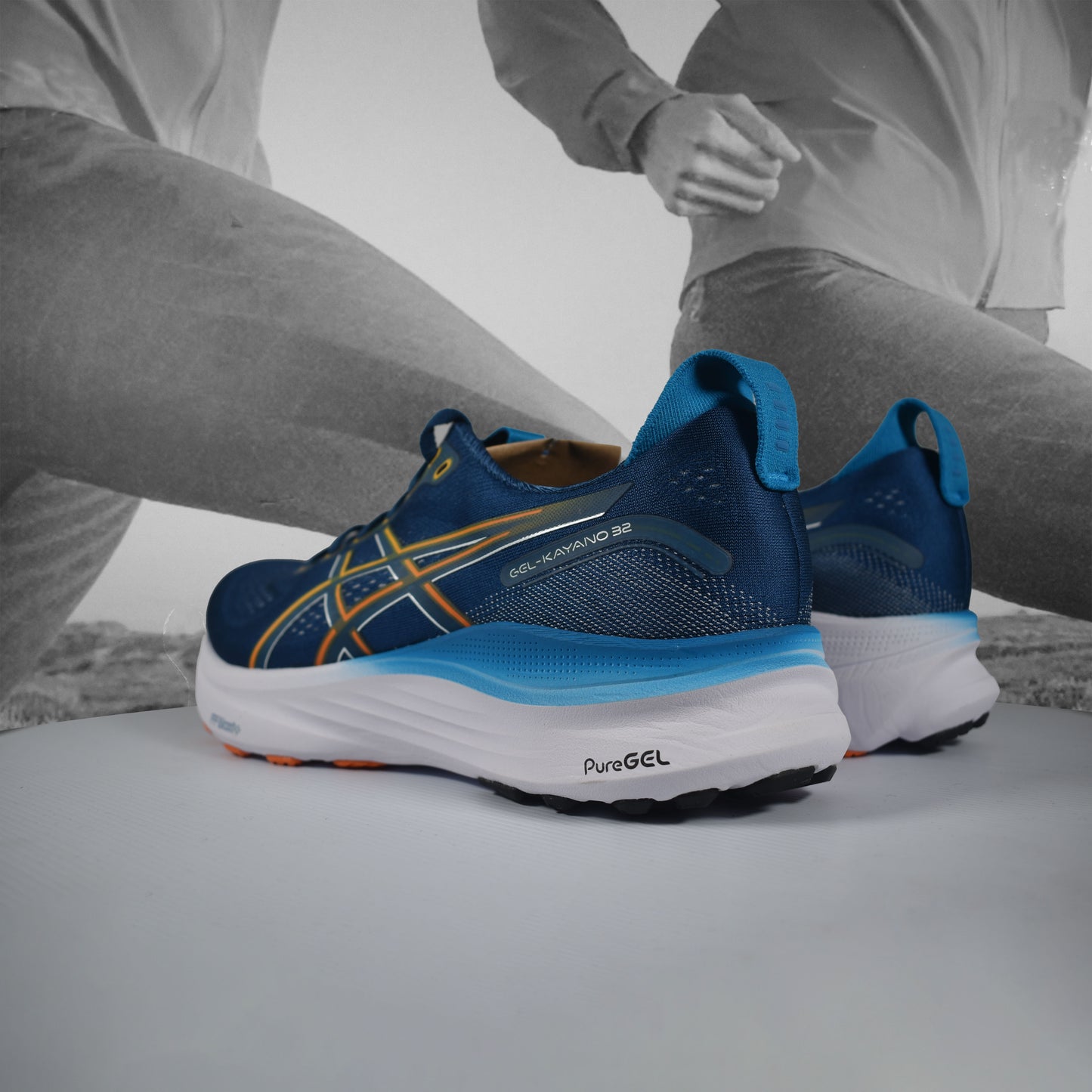 Asics GEL-KAYANO 32 Mens Running Shoes - Durban Runner TWILIGHT BLUE/ANZU / 9.5