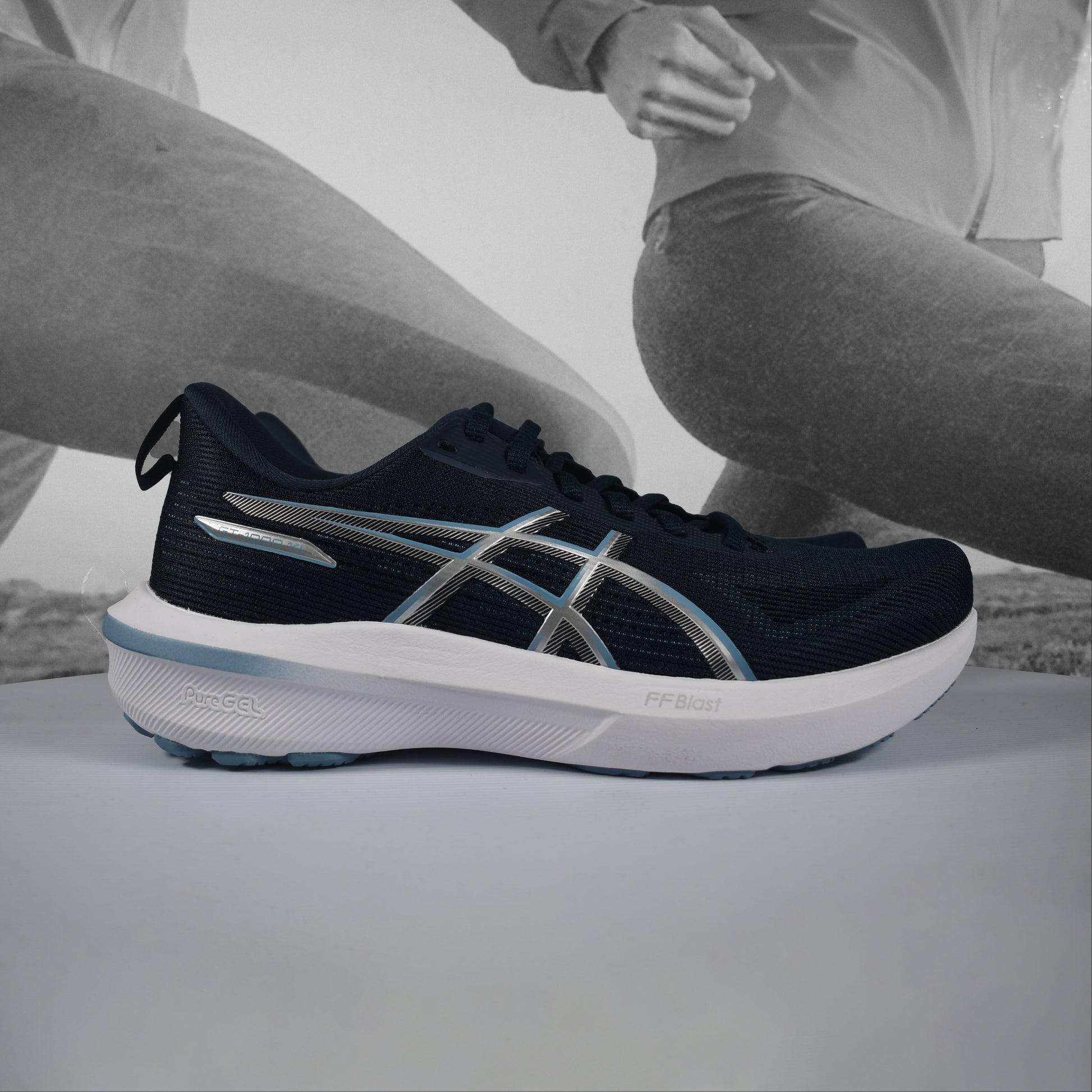 Asics GT-1000 14 Womens Running Shoes - Durban Runner MIDNIGHT/SABA BLUE / 6