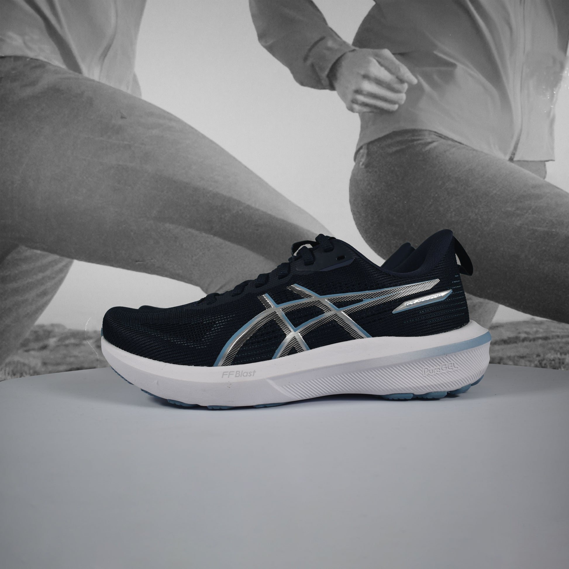 Asics GT-1000 14 Womens Running Shoes - Durban Runner MIDNIGHT/SABA BLUE / 6