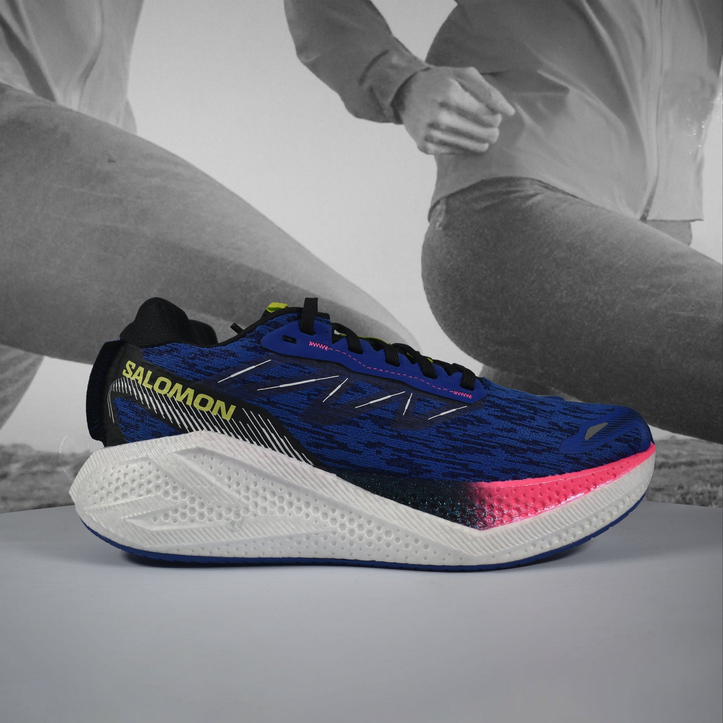 Salomon AERO BLAZE 3 Womens Running Shoes - Durban Runner White/Black/Cyclamen / 5.5