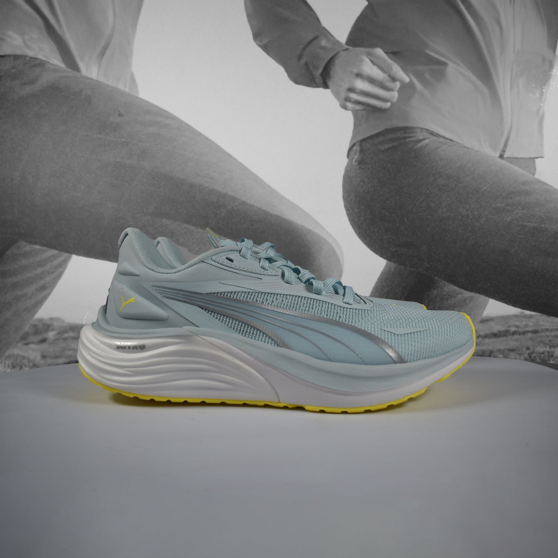 Puma Electrify NITRO™ 4 Wns Road Running Shoe - Durban Runner Water Lemon Crush Puma Silver / 5