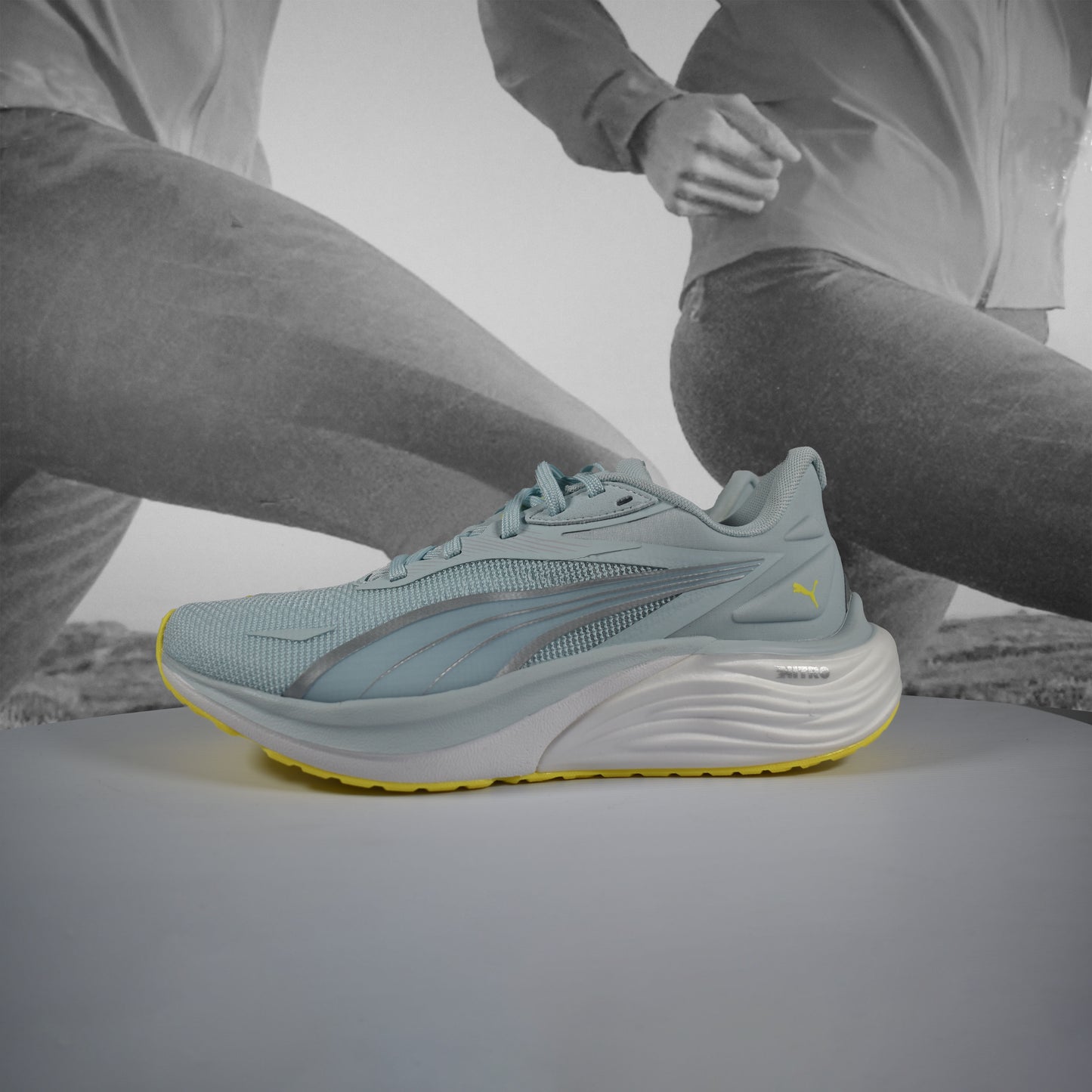 Puma Electrify NITRO™ 4 Wns Road Running Shoe - Durban Runner Water Lemon Crush Puma Silver / 5