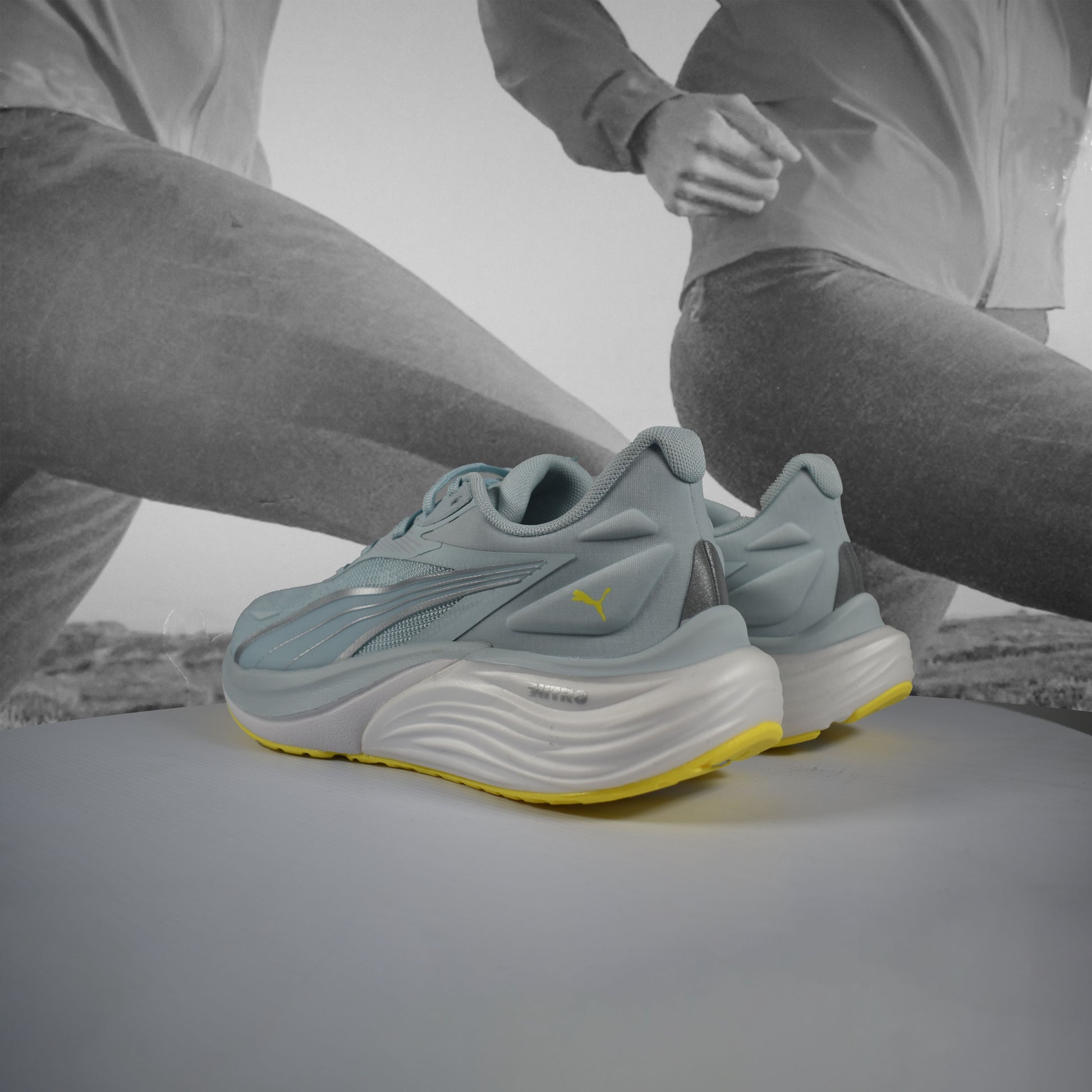 Puma Electrify NITRO™ 4 Wns Road Running Shoe - Durban Runner Water Lemon Crush Puma Silver / 5