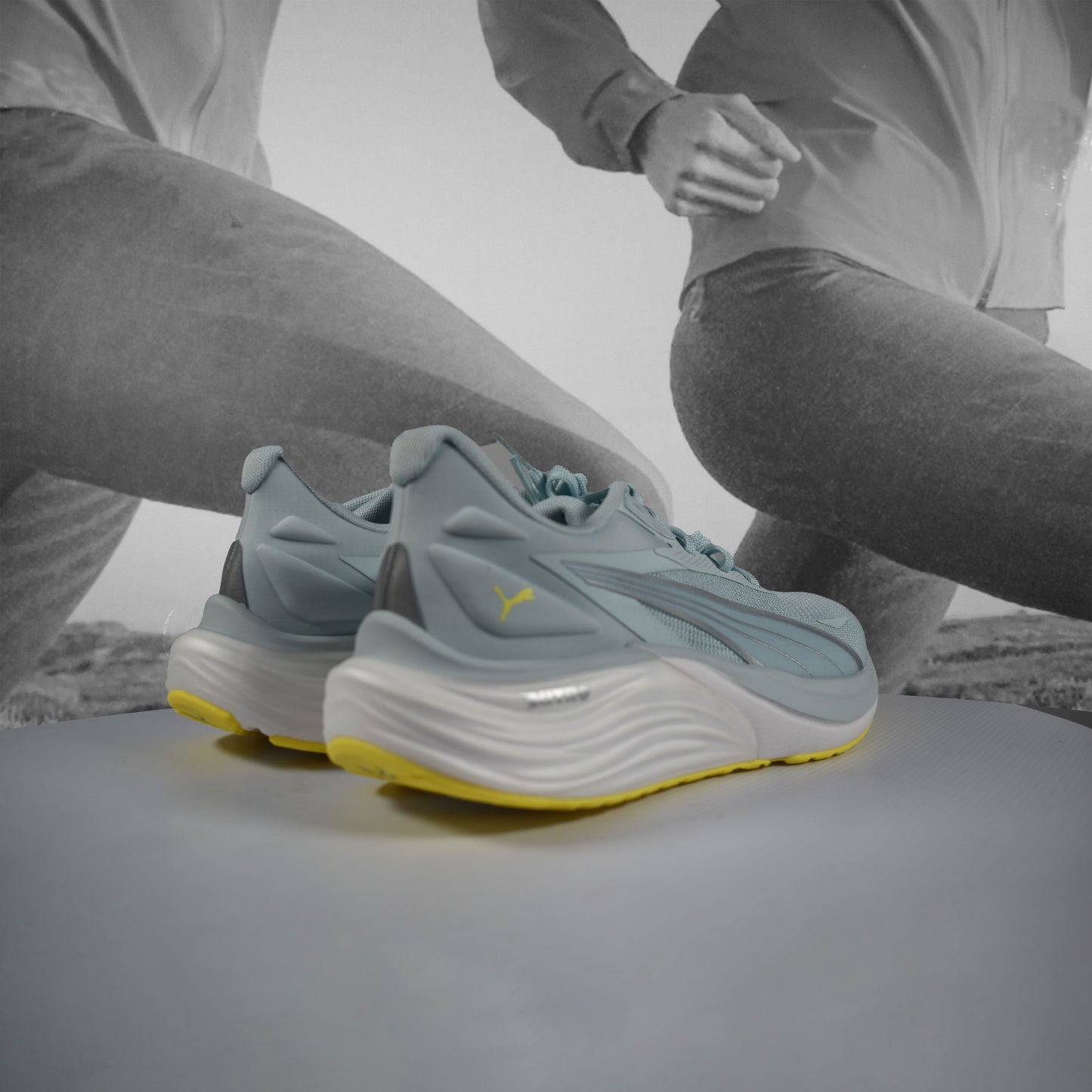 Puma Electrify NITRO™ 4 Wns Road Running Shoe - Durban Runner Water Lemon Crush Puma Silver / 5