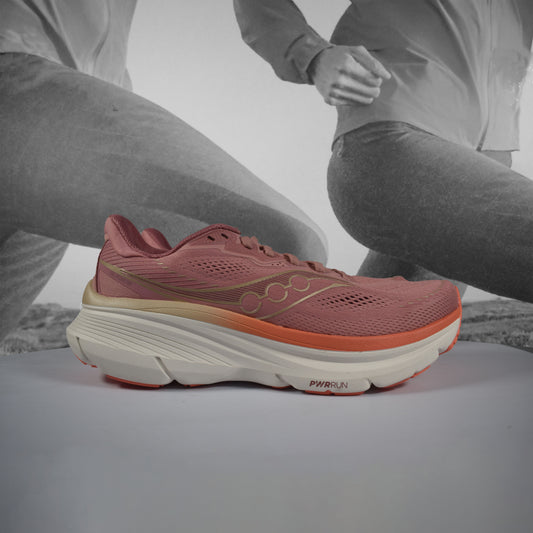 Saucony Guide 19 Road Running Shoe - Durban Runner MAUVE/SALMON / 7.5