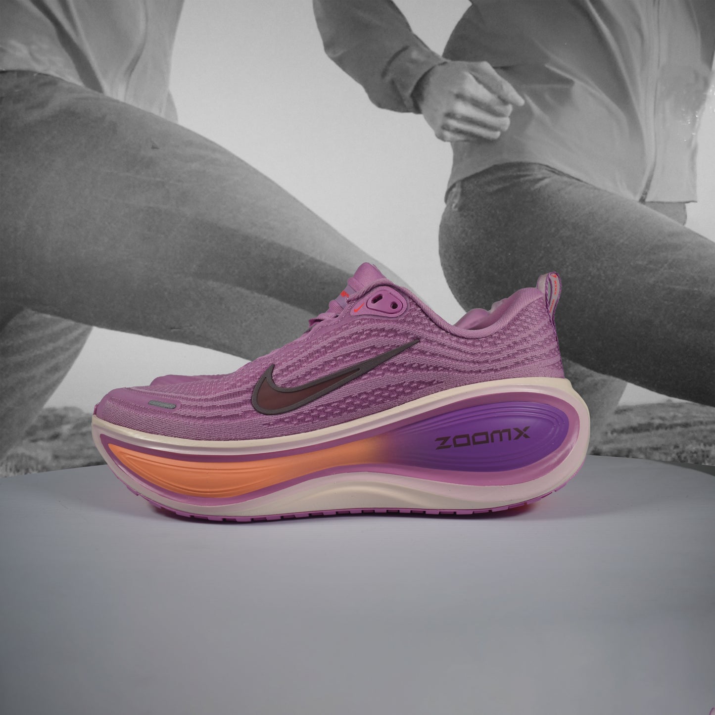 Nike VOMERO PLUS Womens Road Running Shoe - Durban Runner LT MAGENTA/BLACK-PINK FOAM-BRIGHT VIOLET / 5.5