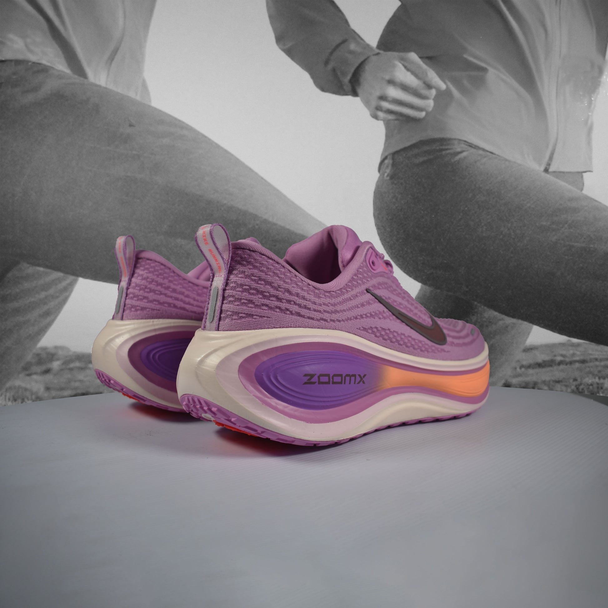 Nike VOMERO PLUS Womens Road Running Shoe - Durban Runner LT MAGENTA/BLACK-PINK FOAM-BRIGHT VIOLET / 5.5