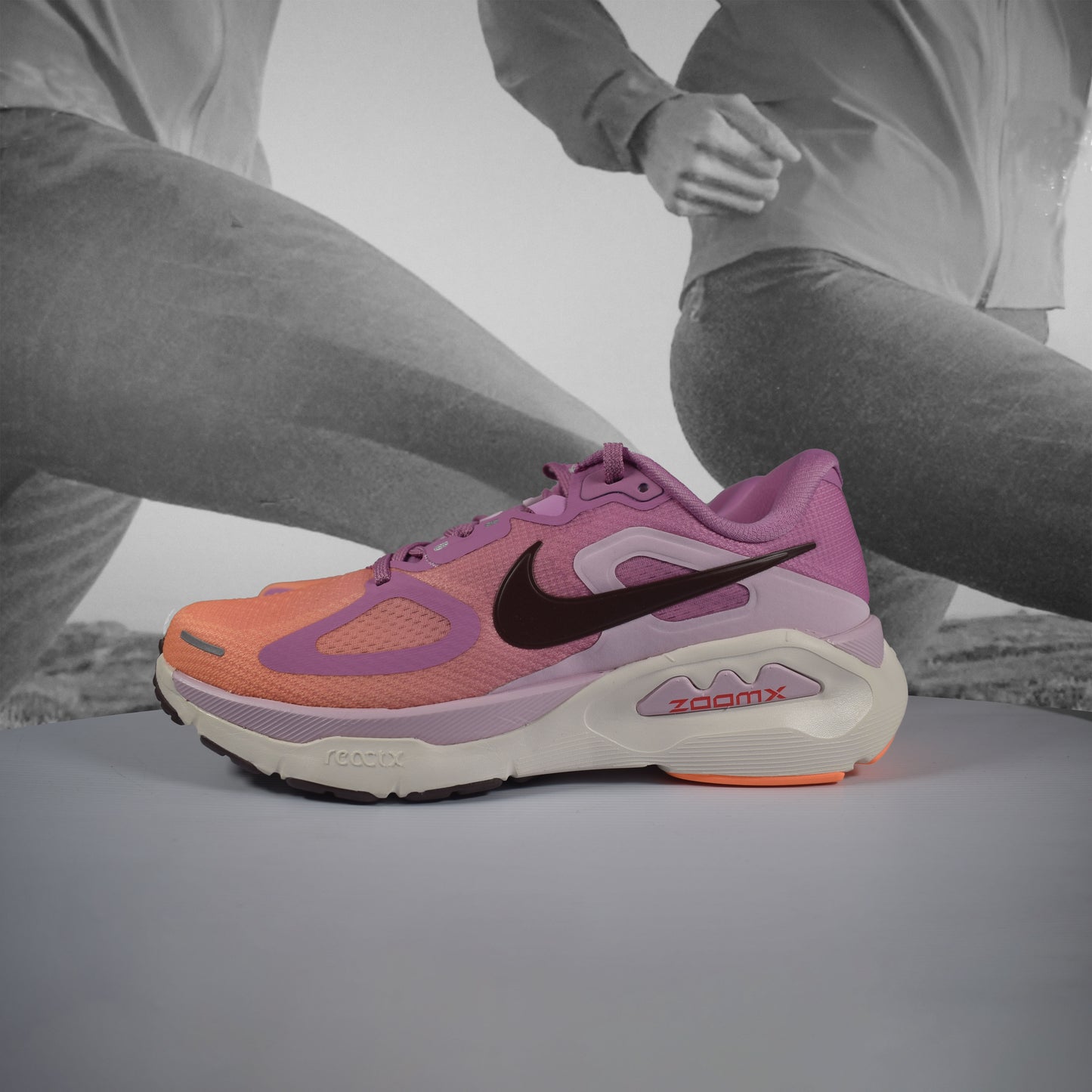 Nike STRUCTURE PLUS Womens Running Shoes - Durban Runner LT MAGENTA/TATTOO-ORANGE PULSE-PINK FOAM / 8
