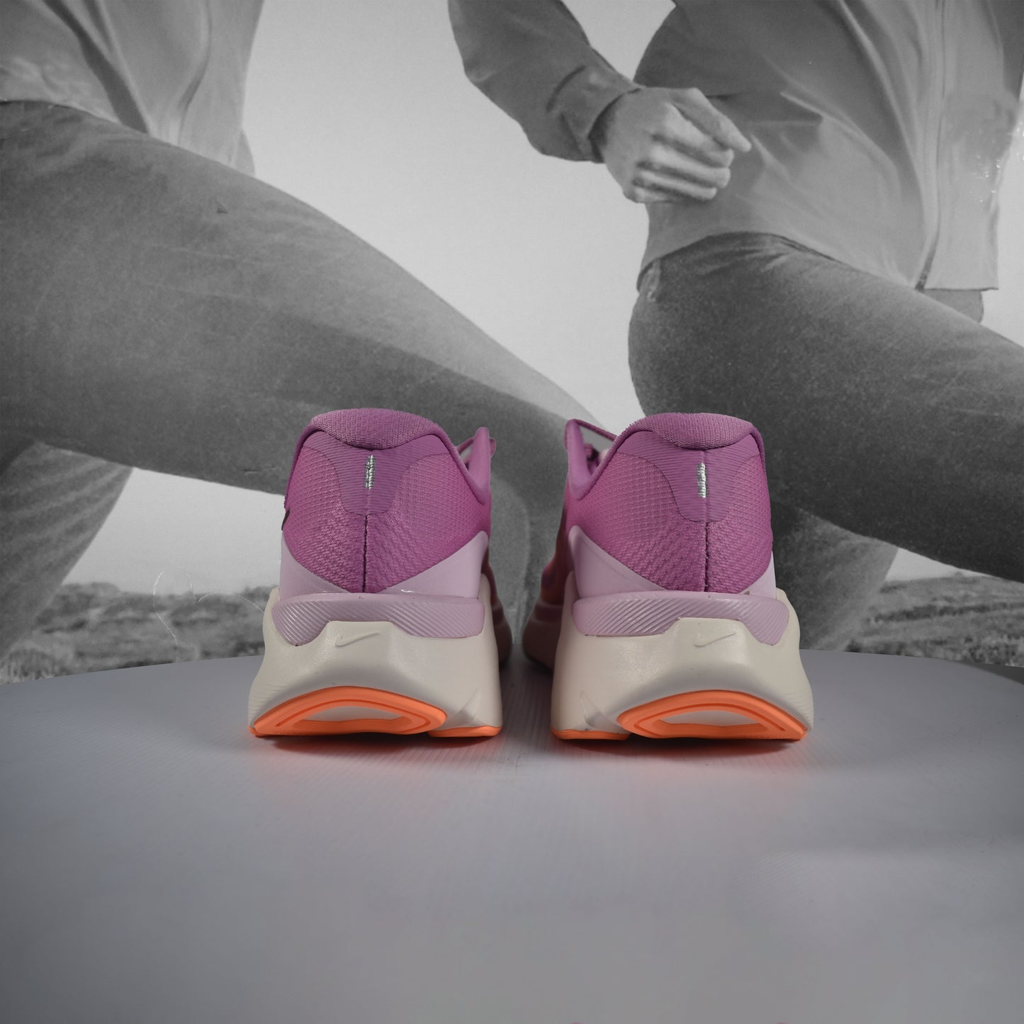 Nike STRUCTURE PLUS Womens Running Shoes - Durban Runner LT MAGENTA/TATTOO-ORANGE PULSE-PINK FOAM / 8