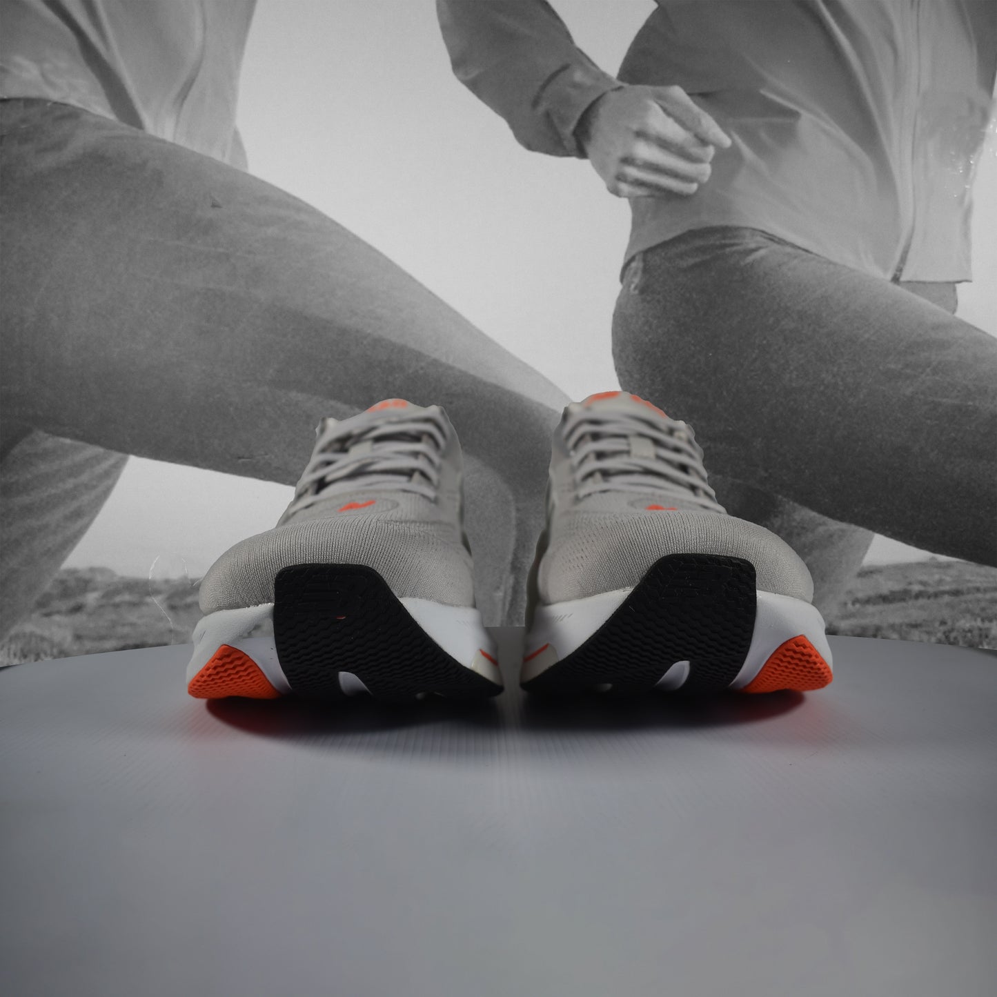 New Balance Men's Fresh Foam X 860v15 Wide Fit Road Running Shoes - Durban Runner SILVER/WHITE/ORANGE / 9