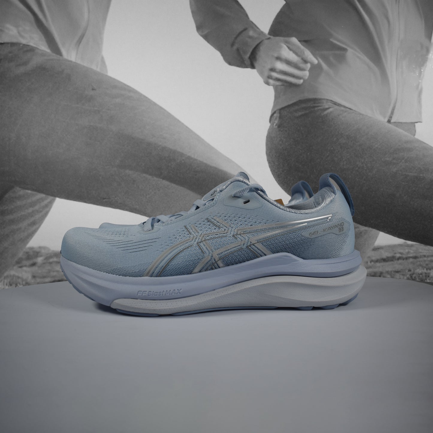 Asics GEL-KAYANO 33 Womens Running Shoes - Durban Runner SOLID AIR/SOFT SKY / 5