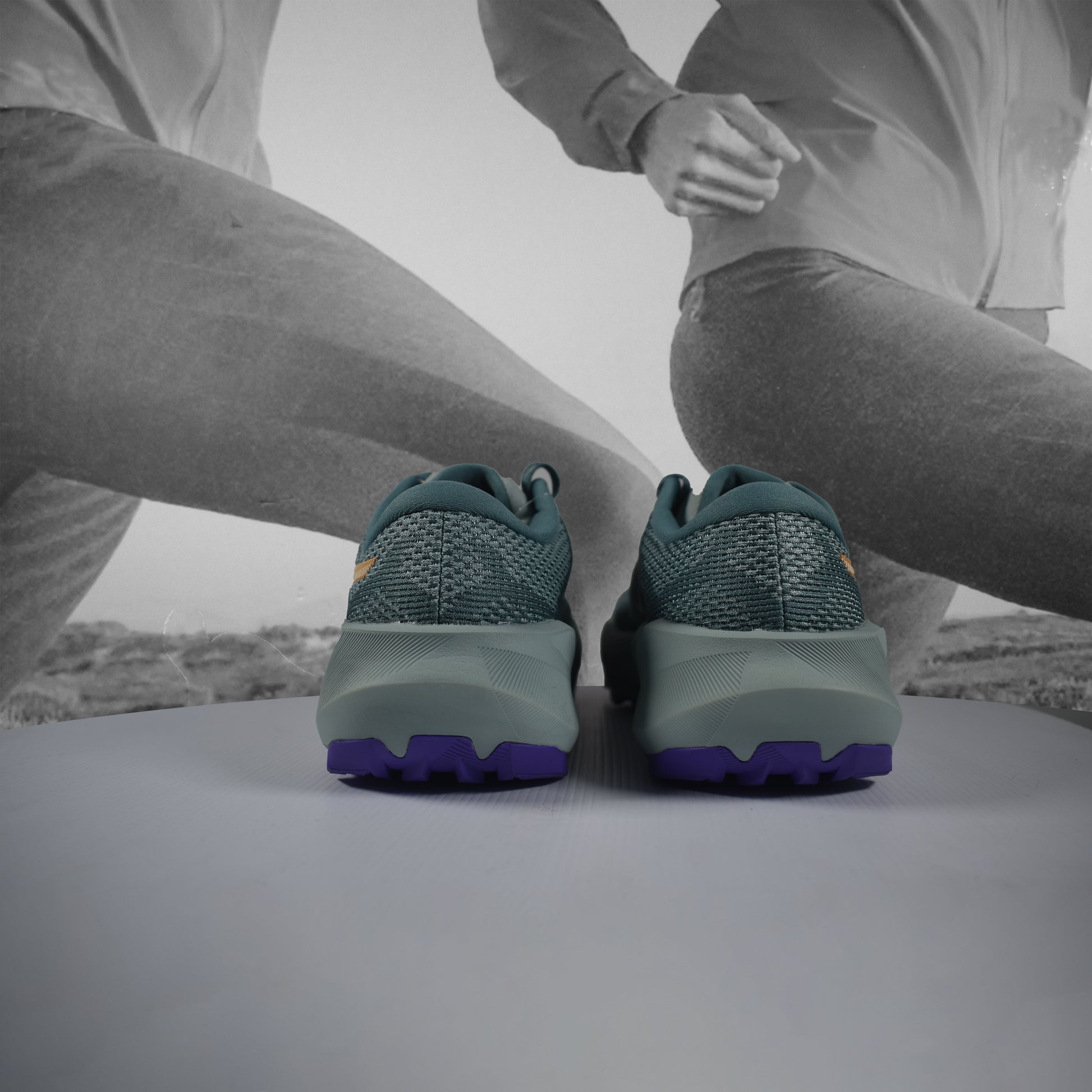 Asics TRABUCO 14 Womens Trail Running Shoes - Durban Runner FOGGY TEAL/RADIANT AMETHYST / 5
