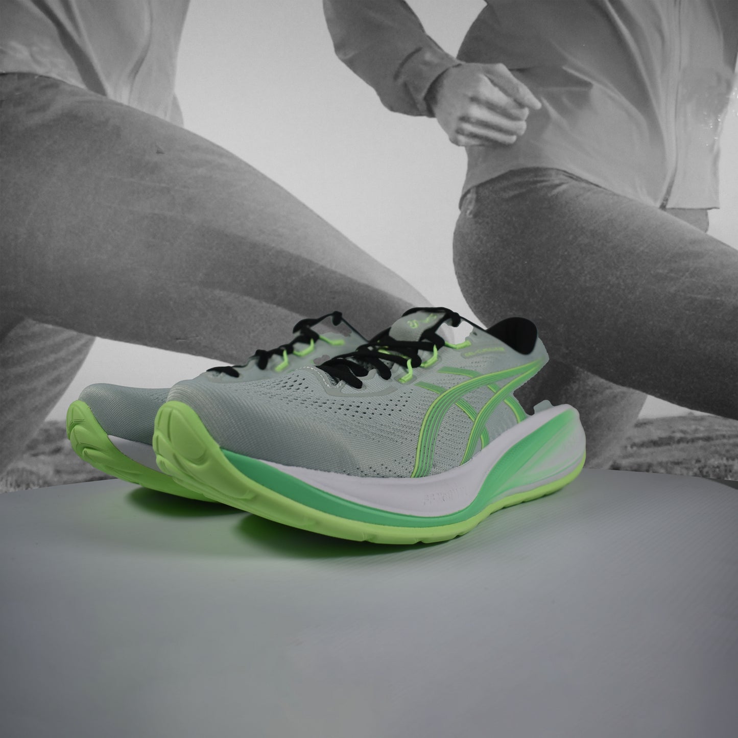 Asics GEL-CUMULUS 28 Mens Running Shoes - Durban Runner COLD MOSS/VITAL GREEN / 8.5