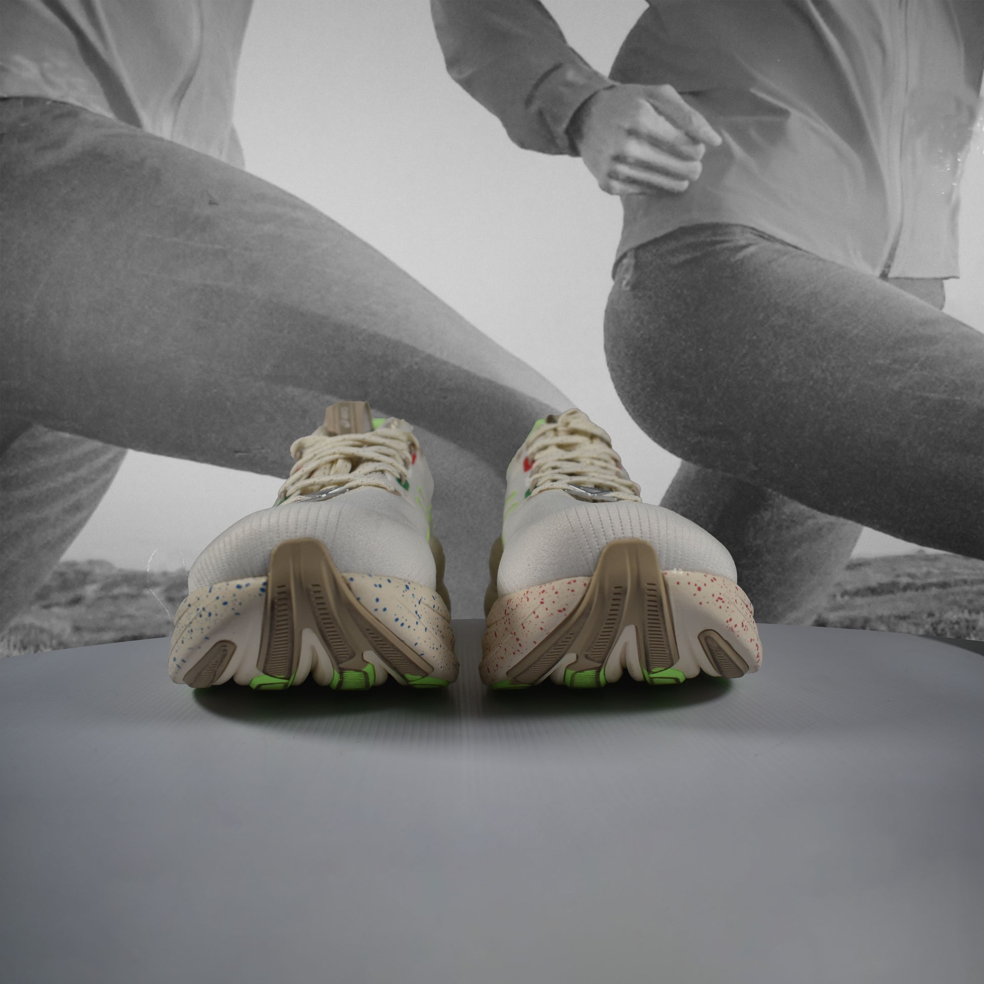 Asics GEL-NIMBUS 28 Womens Running Shoes - Durban Runner CREAM/ILLUMINATE GREEN / 5.5