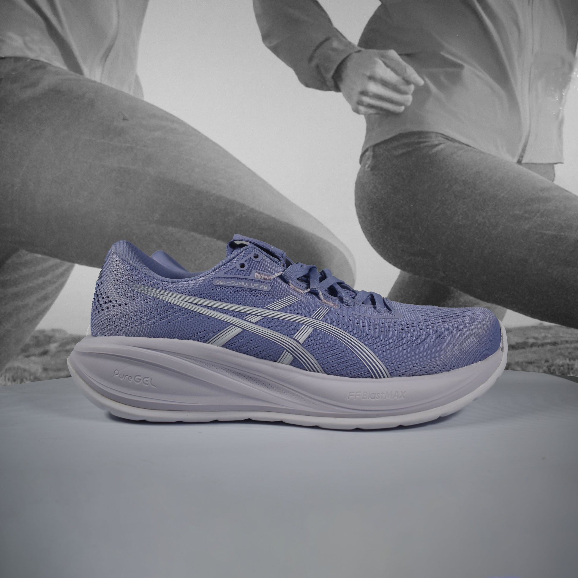 Asics GEL-CUMULUS 28 Womens Running Shoes - Durban Runner BLUEBELL/WHITE / 5.5
