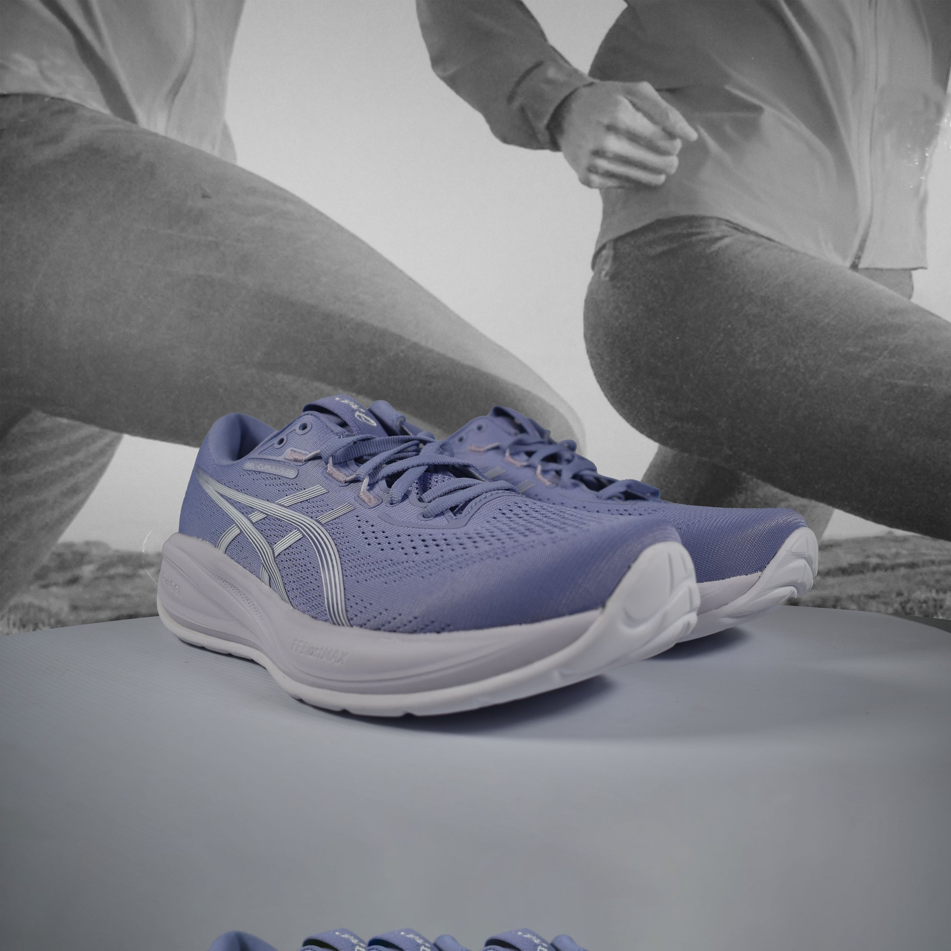 Asics GEL-CUMULUS 28 Womens Running Shoes - Durban Runner BLUEBELL/WHITE / 5.5