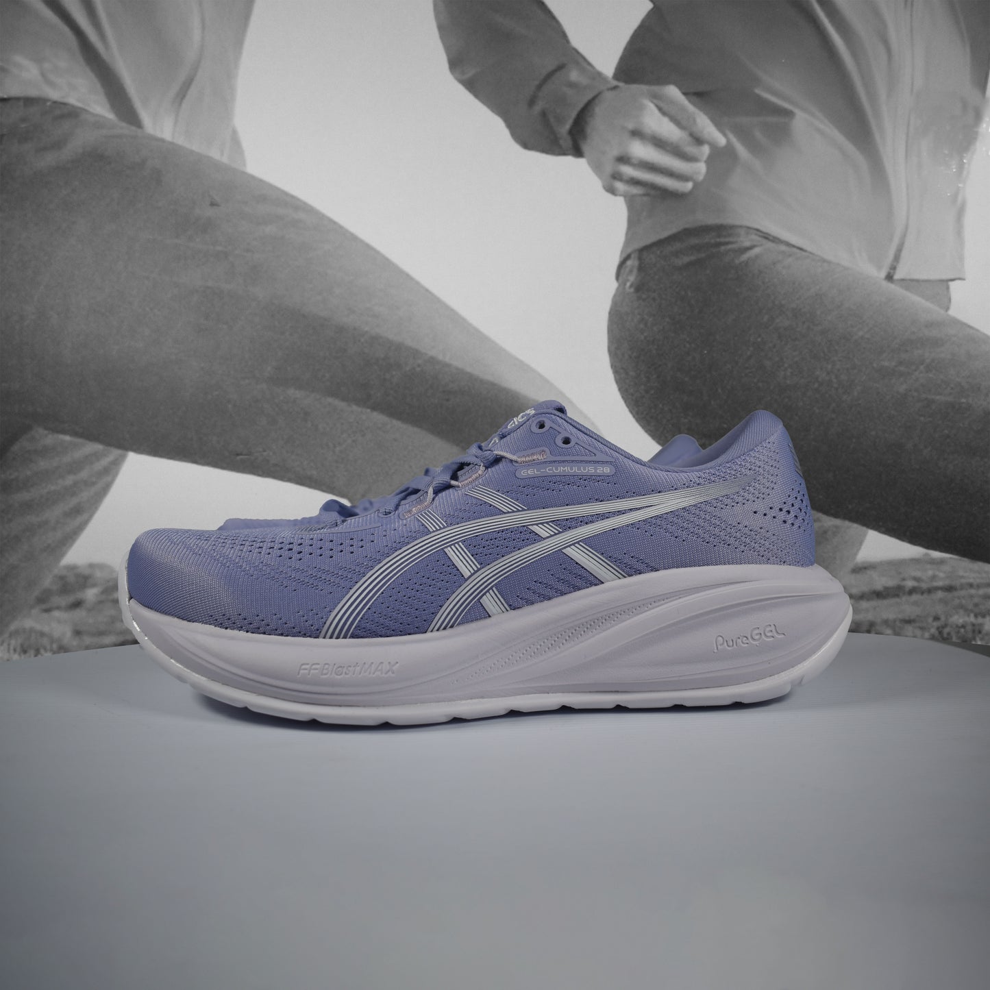 Asics GEL-CUMULUS 28 Womens Running Shoes - Durban Runner BLUEBELL/WHITE / 5.5