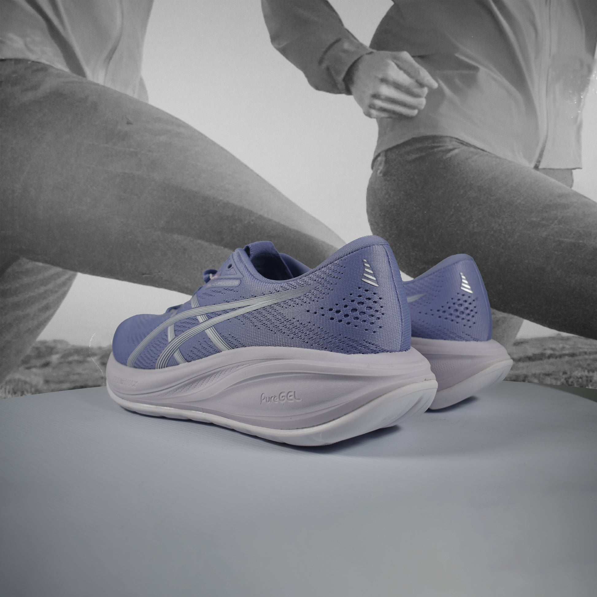 Asics GEL-CUMULUS 28 Womens Running Shoes - Durban Runner BLUEBELL/WHITE / 5.5