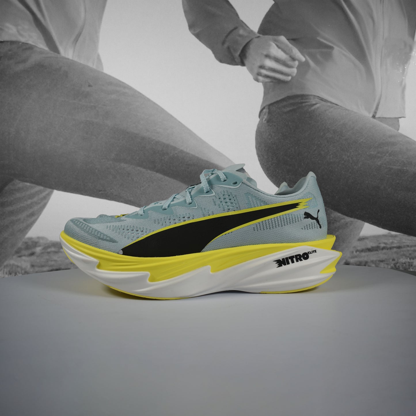 Puma Deviate Elite 4 Mens Running Shoes - Durban Runner 7 / Fresh Water/Lemon Crush