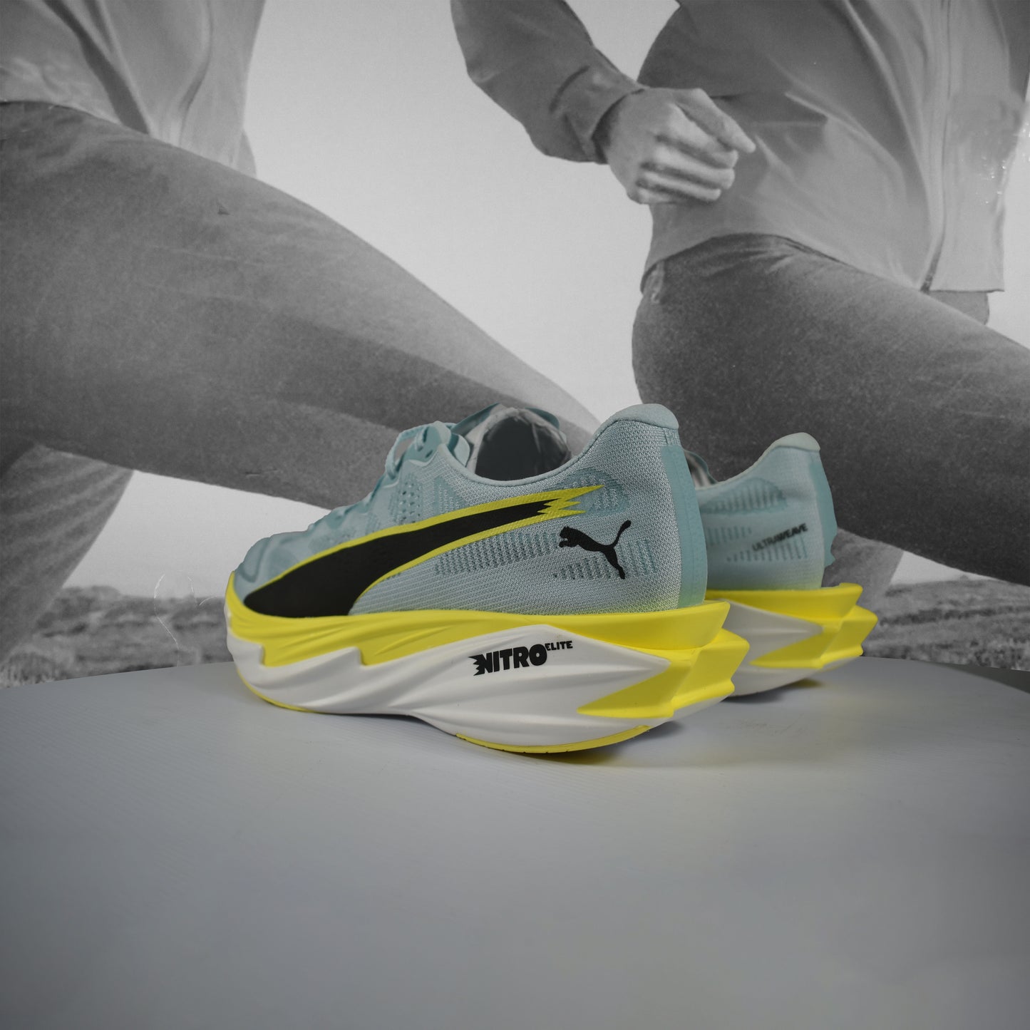 Puma Deviate Elite 4 Mens Running Shoes - Durban Runner 7 / Fresh Water/Lemon Crush