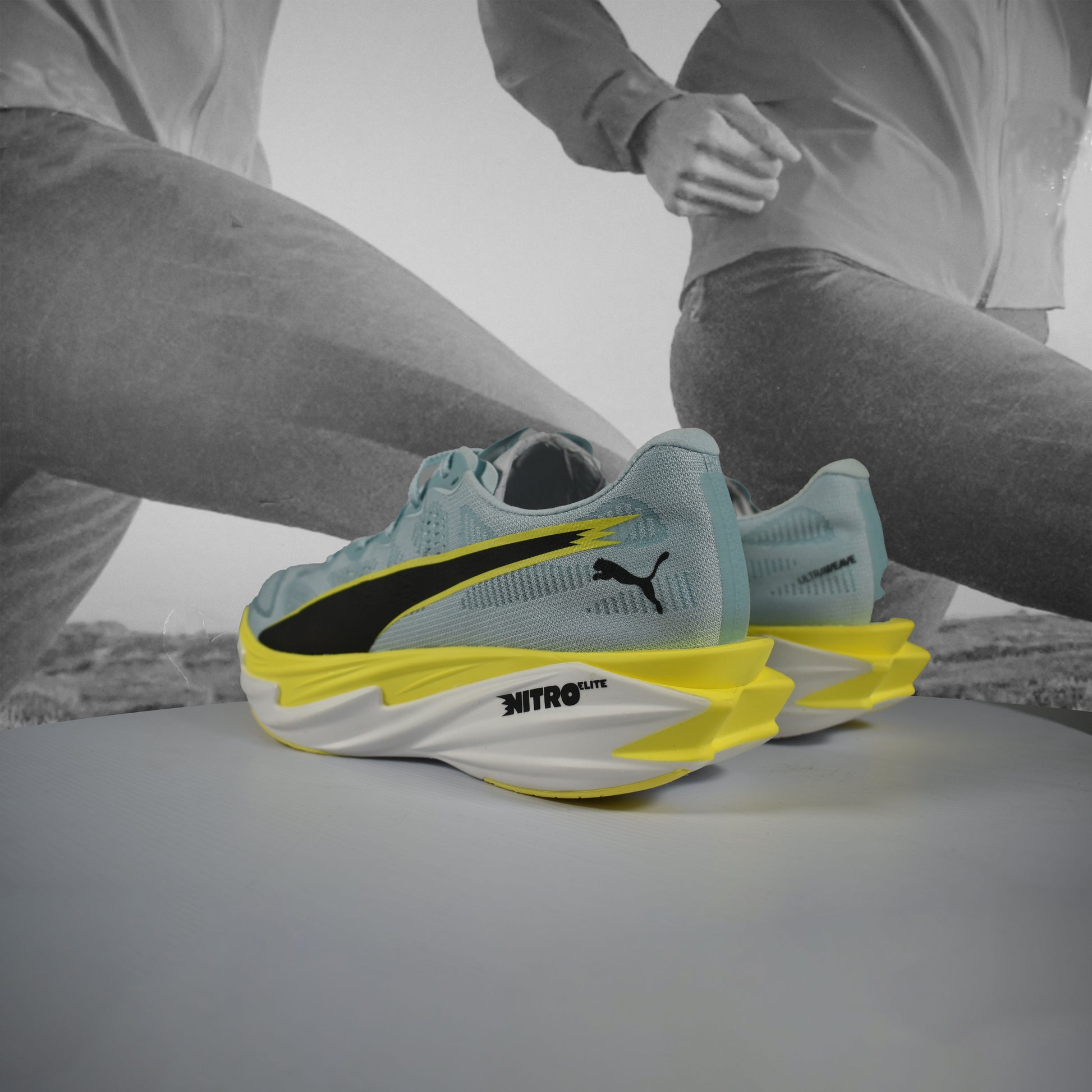 Puma Deviate Elite 4 Mens Running Shoes - Durban Runner 7 / Fresh Water/Lemon Crush