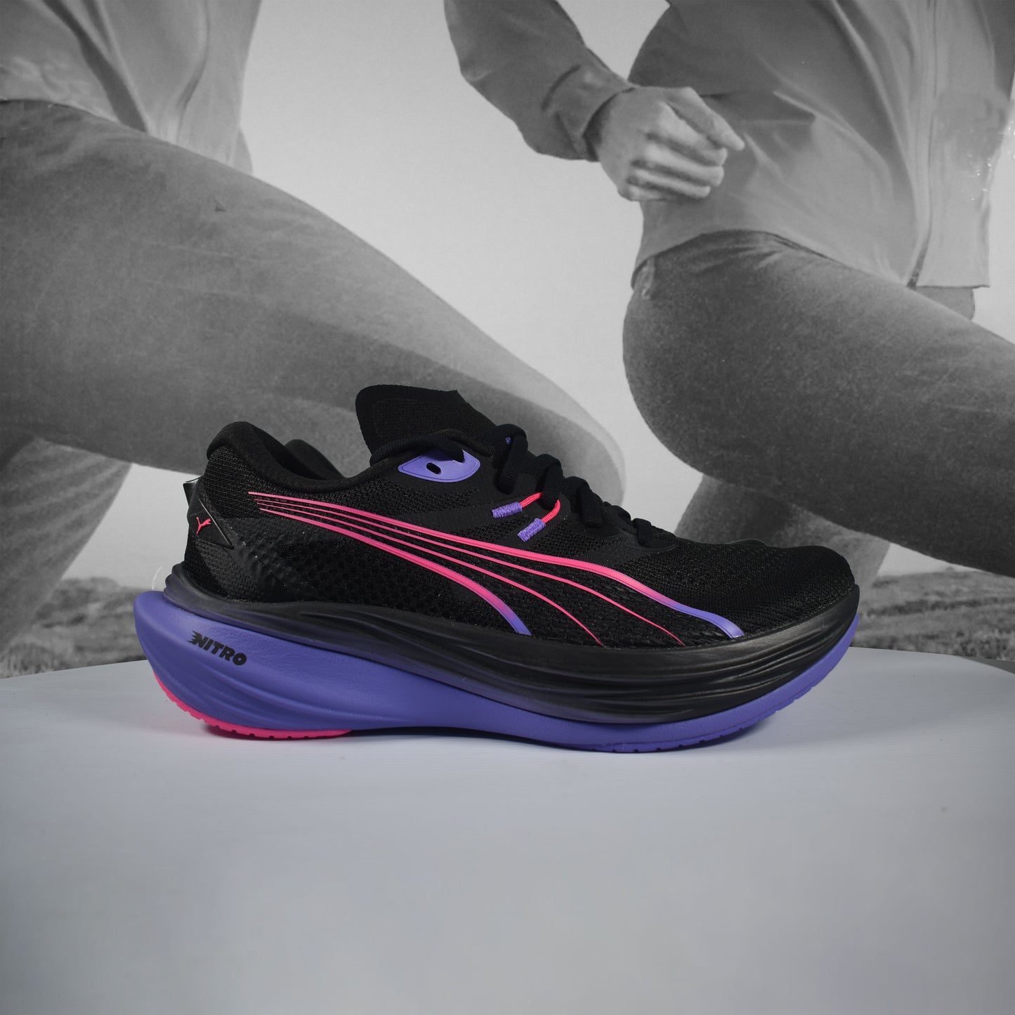 PUMA Deviate NITRO™ 3 DIGITOKYO Mens Running Shoes - Durban Runner PURPLE/BLACK / 9.5