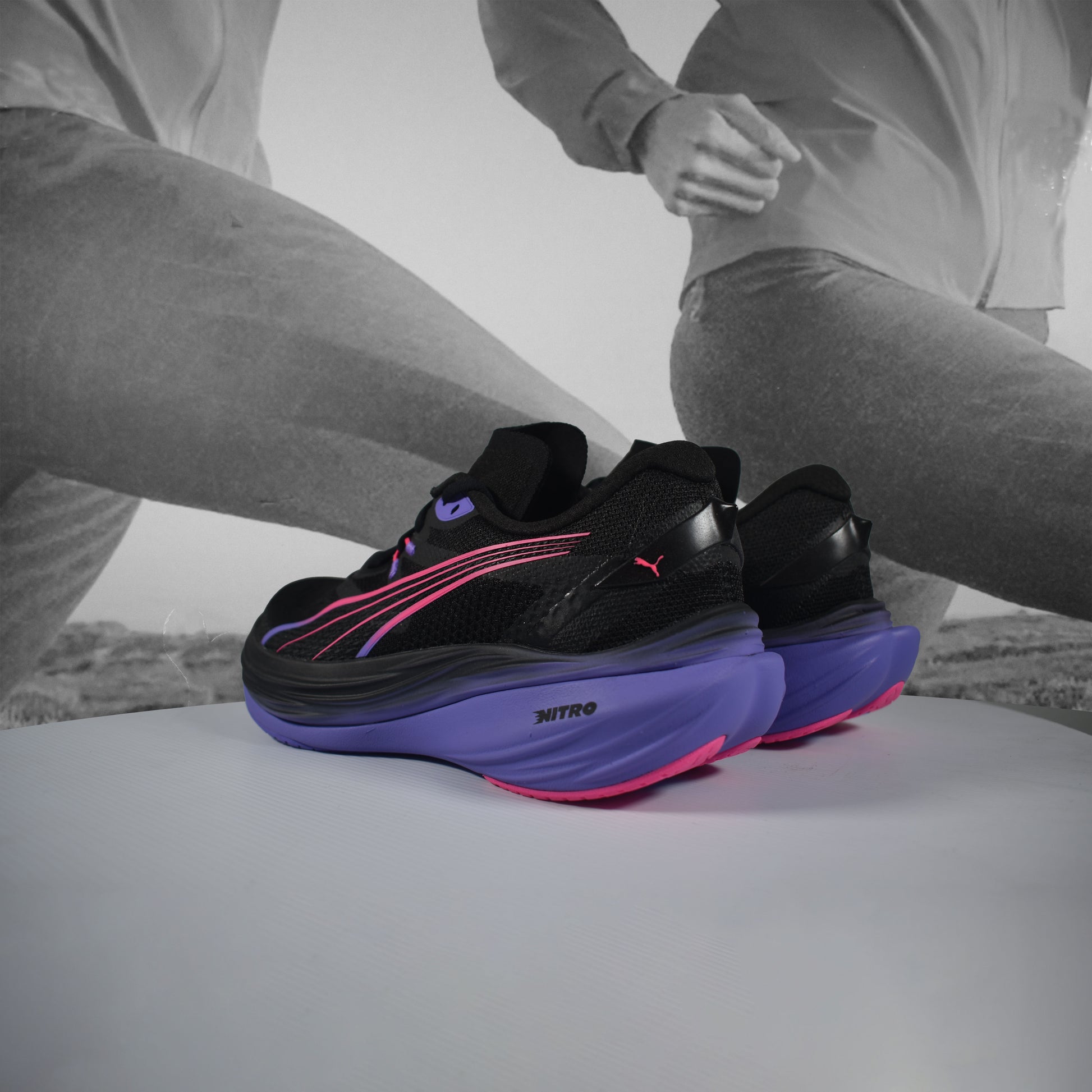 PUMA Deviate NITRO™ 3 DIGITOKYO Mens Running Shoes - Durban Runner PURPLE/BLACK / 9.5