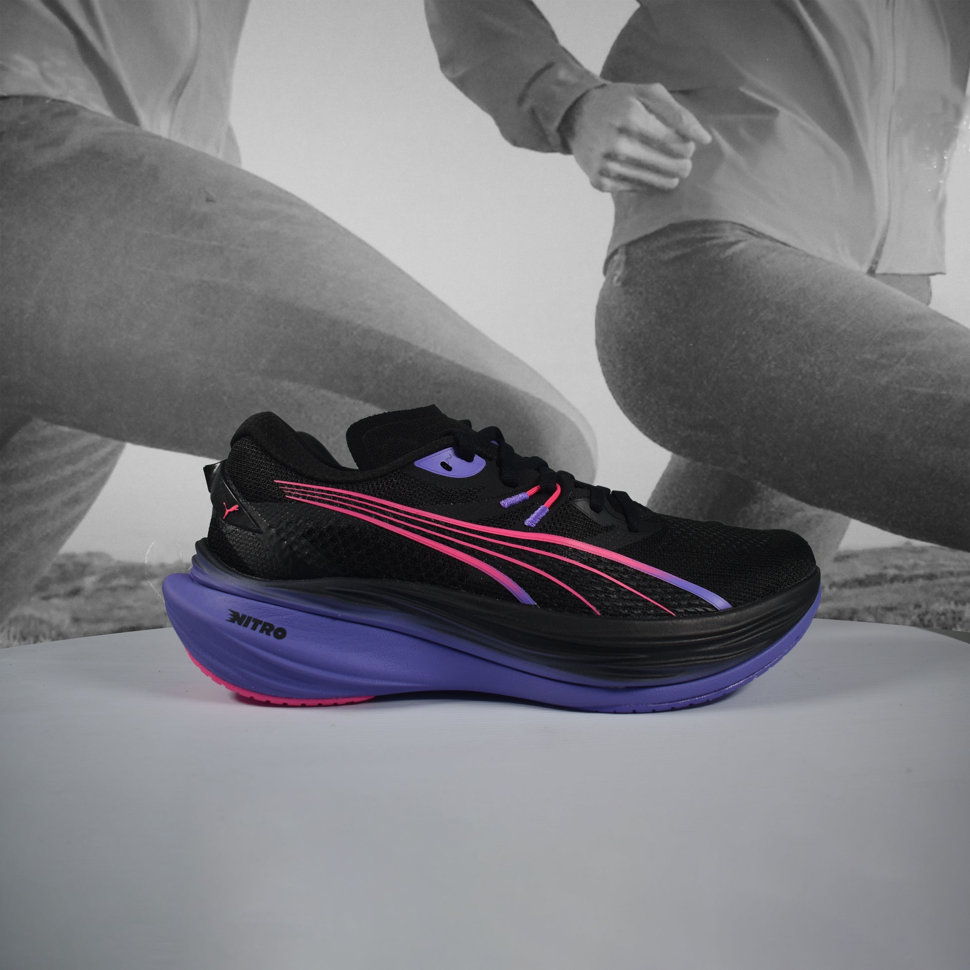 Puma Deviate NITRO™ 3 DIGITOKYO Womens Running Shoes - Durban Runner PURPLE/BLACK / 5
