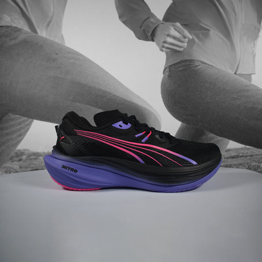 Puma Deviate NITRO™ 3 DIGITOKYO Womens Running Shoes - Durban Runner PURPLE/BLACK / 5