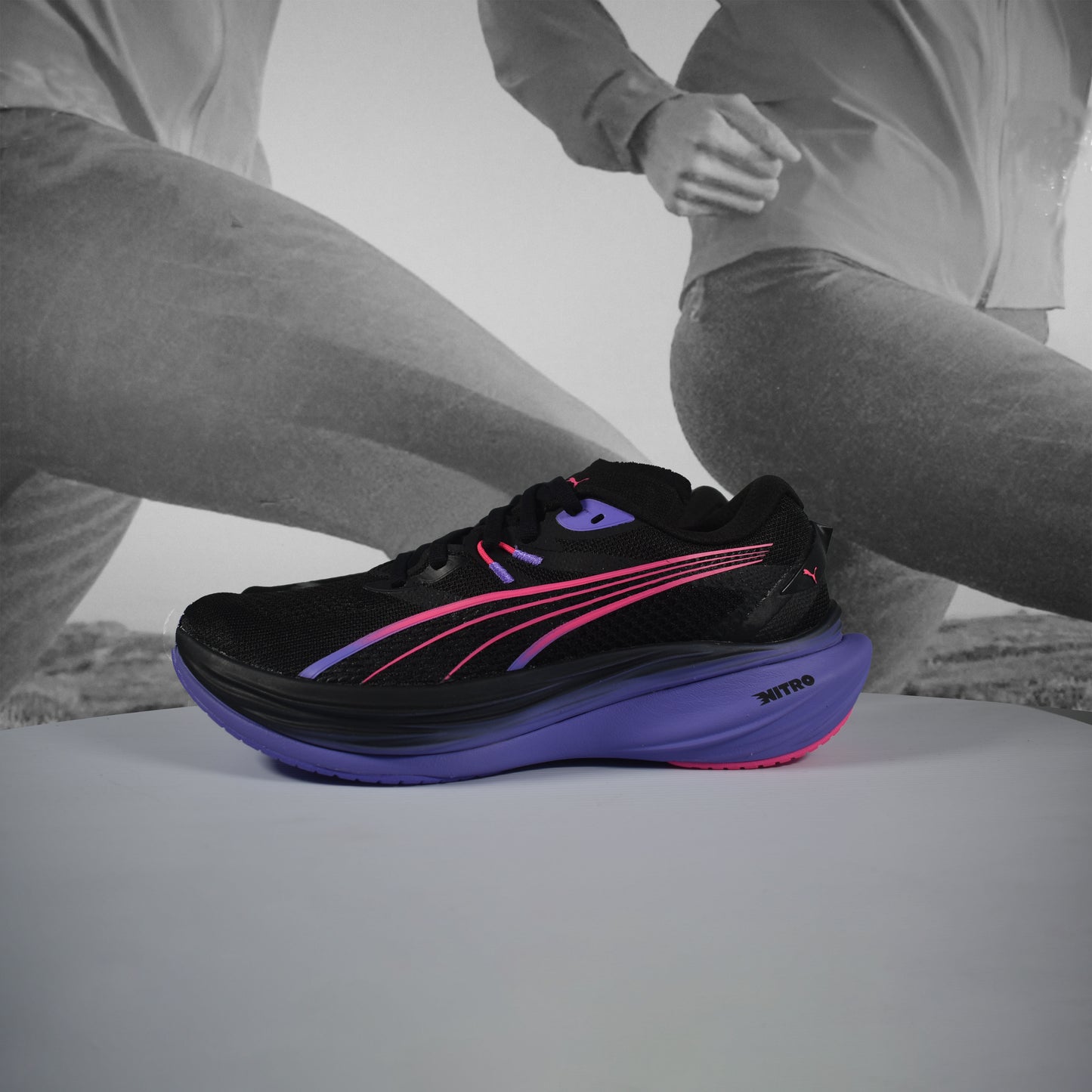 Puma Deviate NITRO™ 3 DIGITOKYO Womens Running Shoes - Durban Runner PURPLE/BLACK / 5