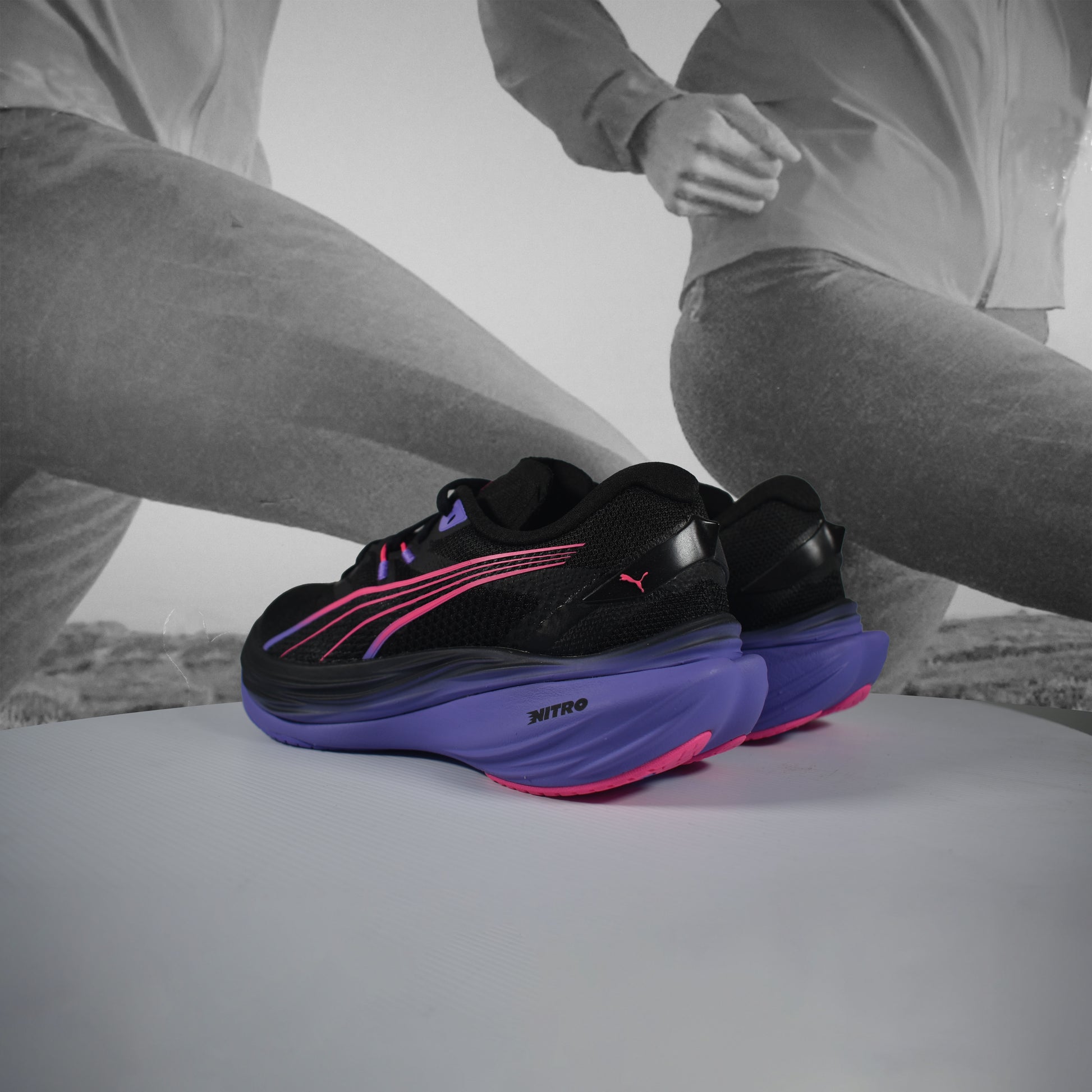 Puma Deviate NITRO™ 3 DIGITOKYO Womens Running Shoes - Durban Runner PURPLE/BLACK / 5