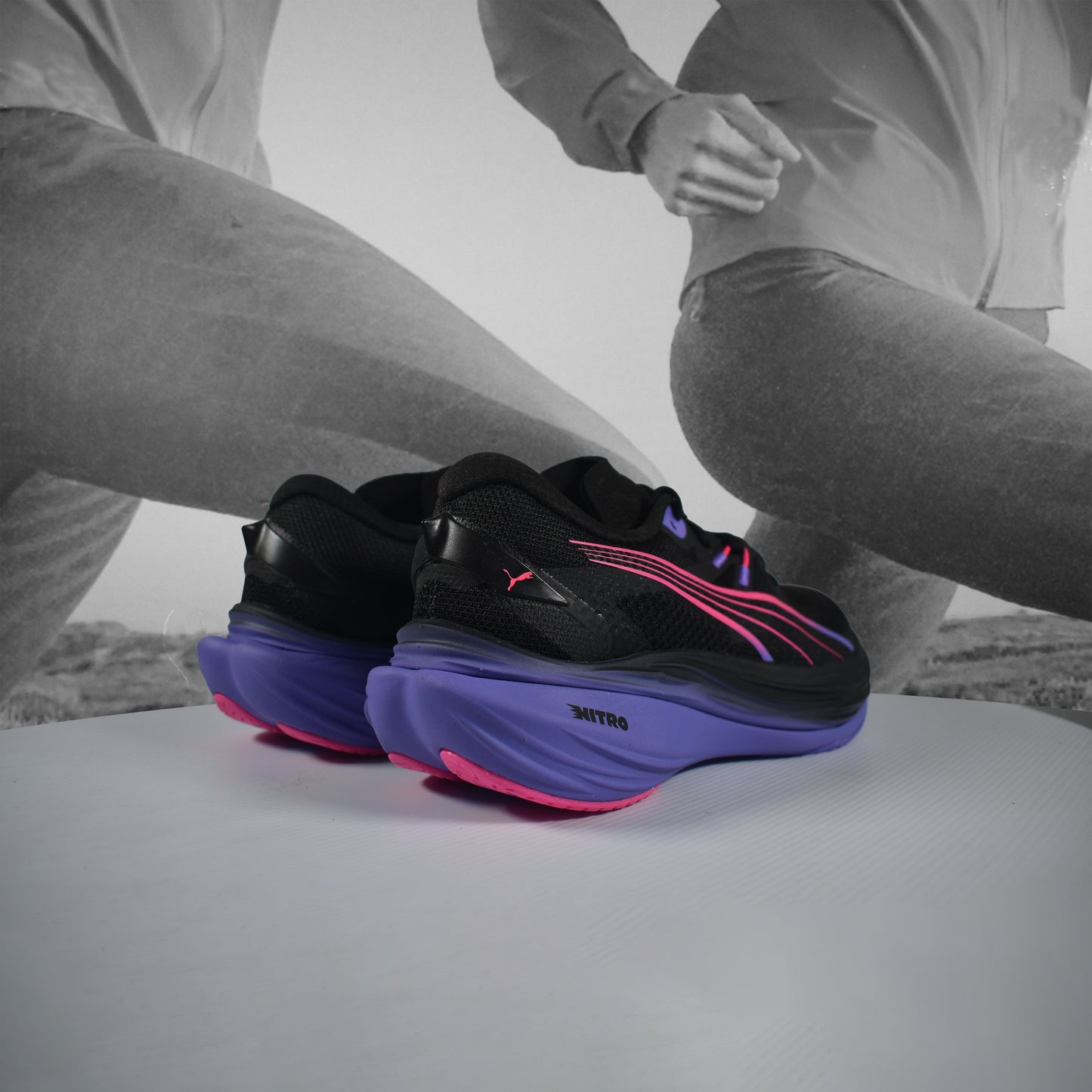 Puma Deviate NITRO™ 3 DIGITOKYO Womens Running Shoes - Durban Runner PURPLE/BLACK / 5