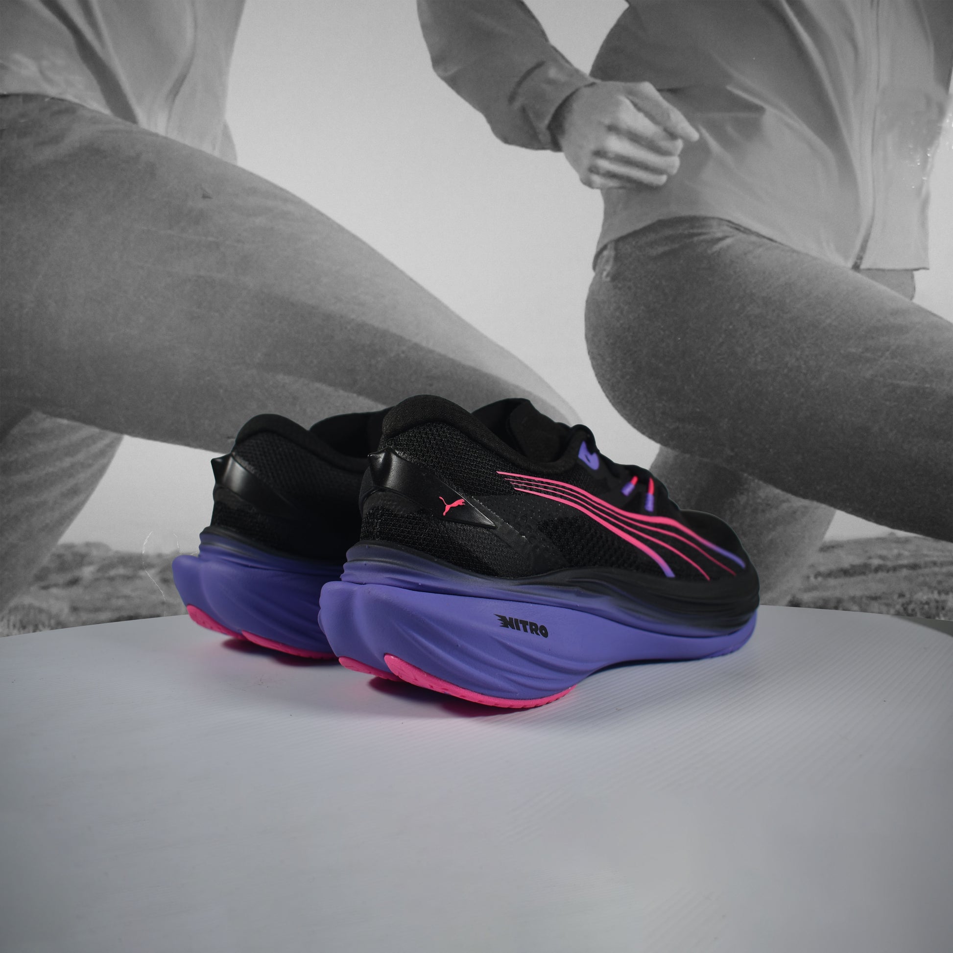 Puma Deviate NITRO™ 3 DIGITOKYO Womens Running Shoes - Durban Runner PURPLE/BLACK / 5
