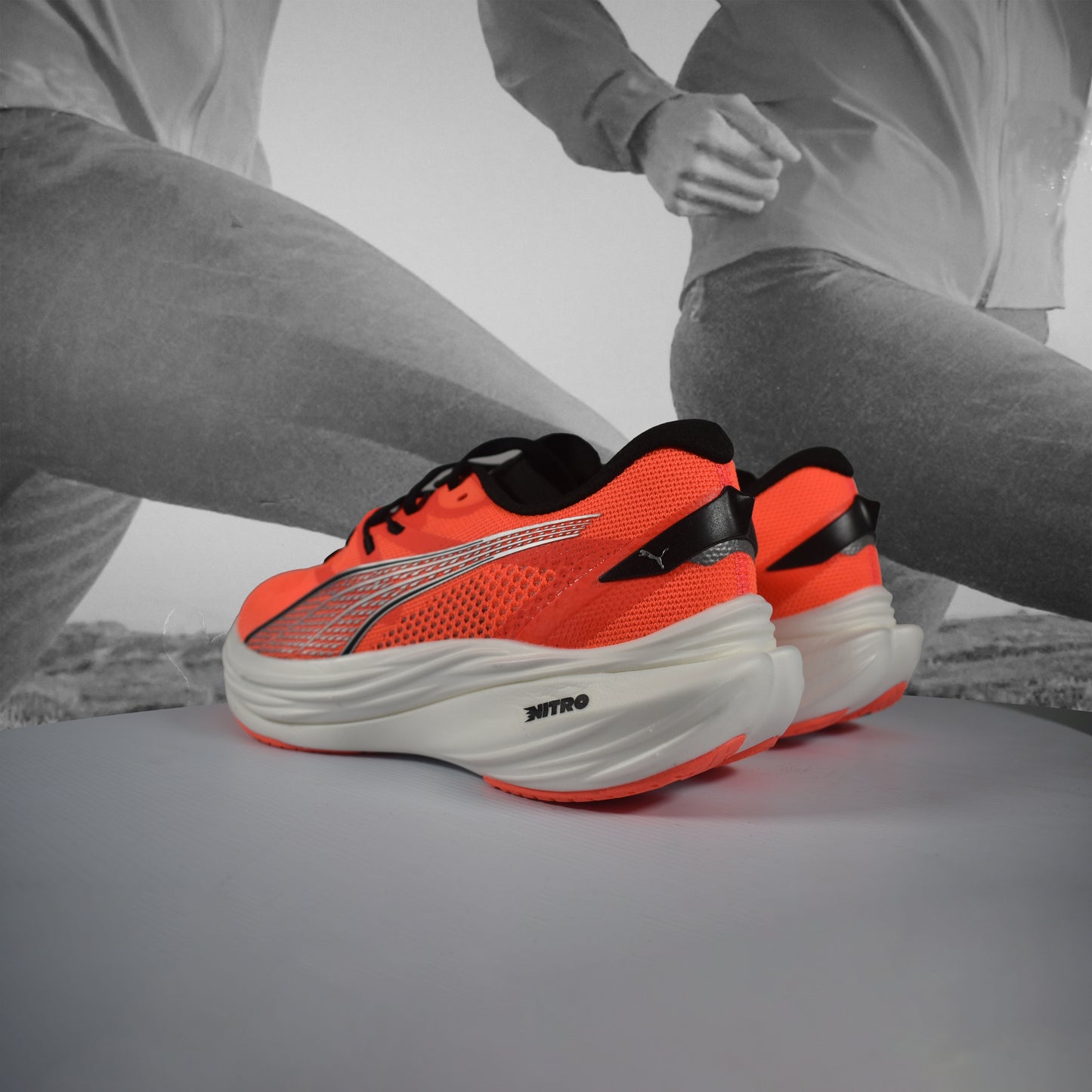 Puma Deviate NITRO™ 3 Mens Running Shoes - Durban Runner GLOWING RED BLACK / 11