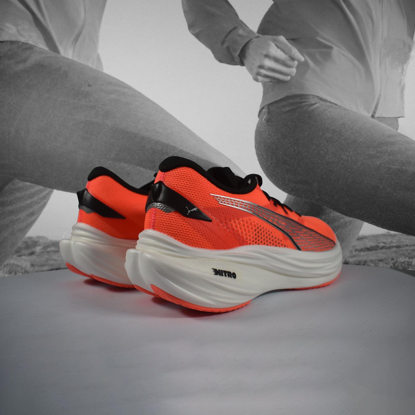 Puma Deviate NITRO™ 3 Mens Running Shoes - Durban Runner GLOWING RED BLACK / 11