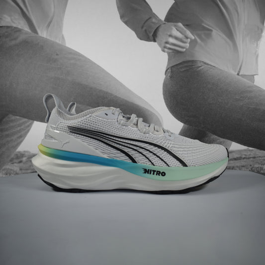 Puma ForeverRun NITRO™ 2 Womens Running Shoes - Durban Runner WHITE MINT MELT / 5