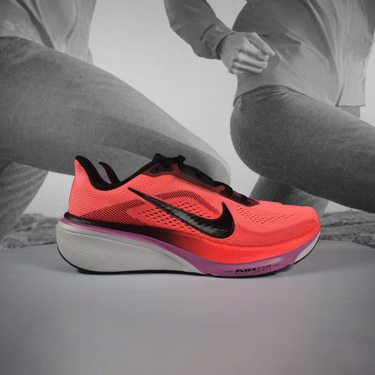 Nike Air Zoom Pegasus 42 Womens Running Shoes - Durban Runner LAVA/GLOW/BLACK/FLASH/CRIMSON / 5.5