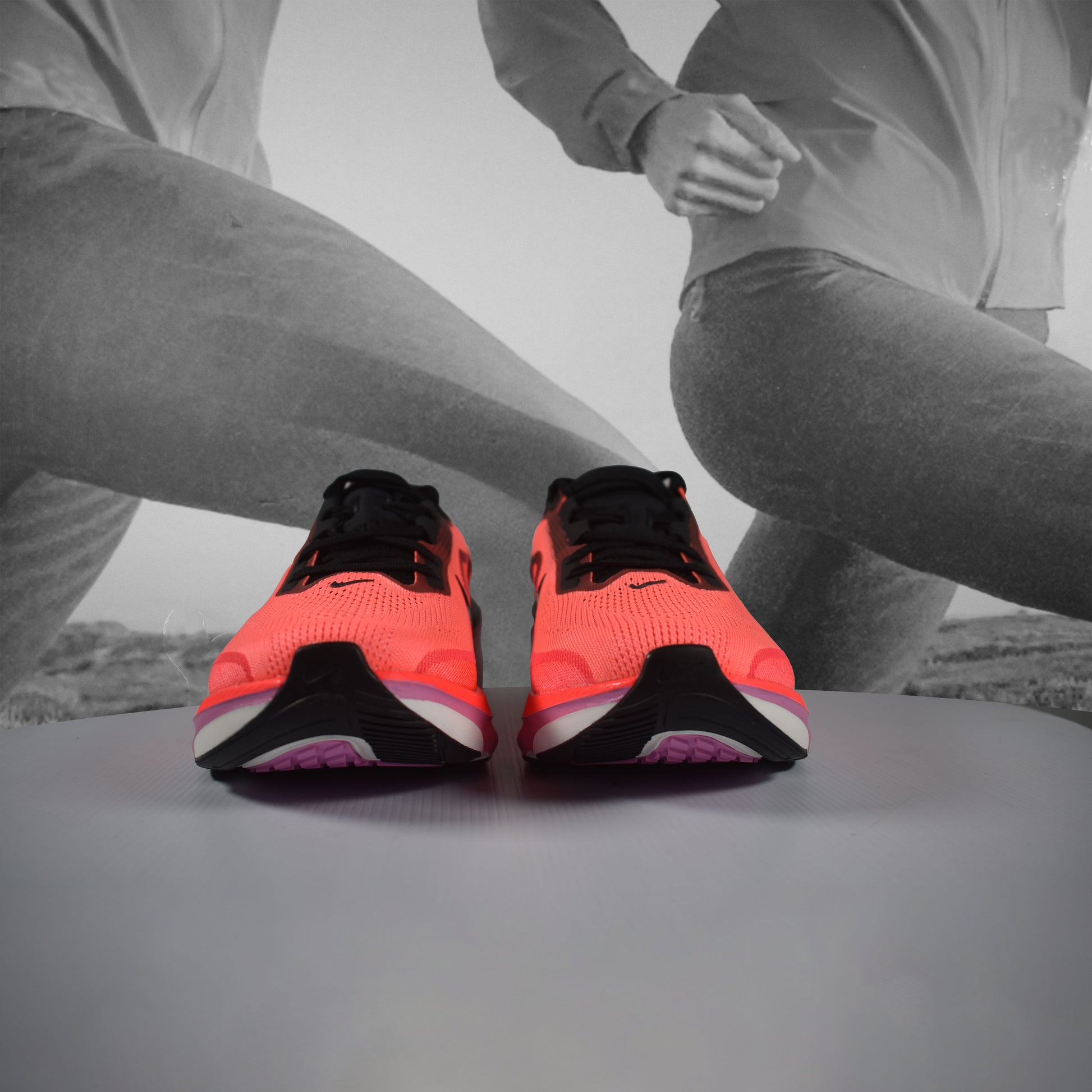 Nike Air Zoom Pegasus 42 Womens Running Shoes - Durban Runner LAVA/GLOW/BLACK/FLASH/CRIMSON / 5.5