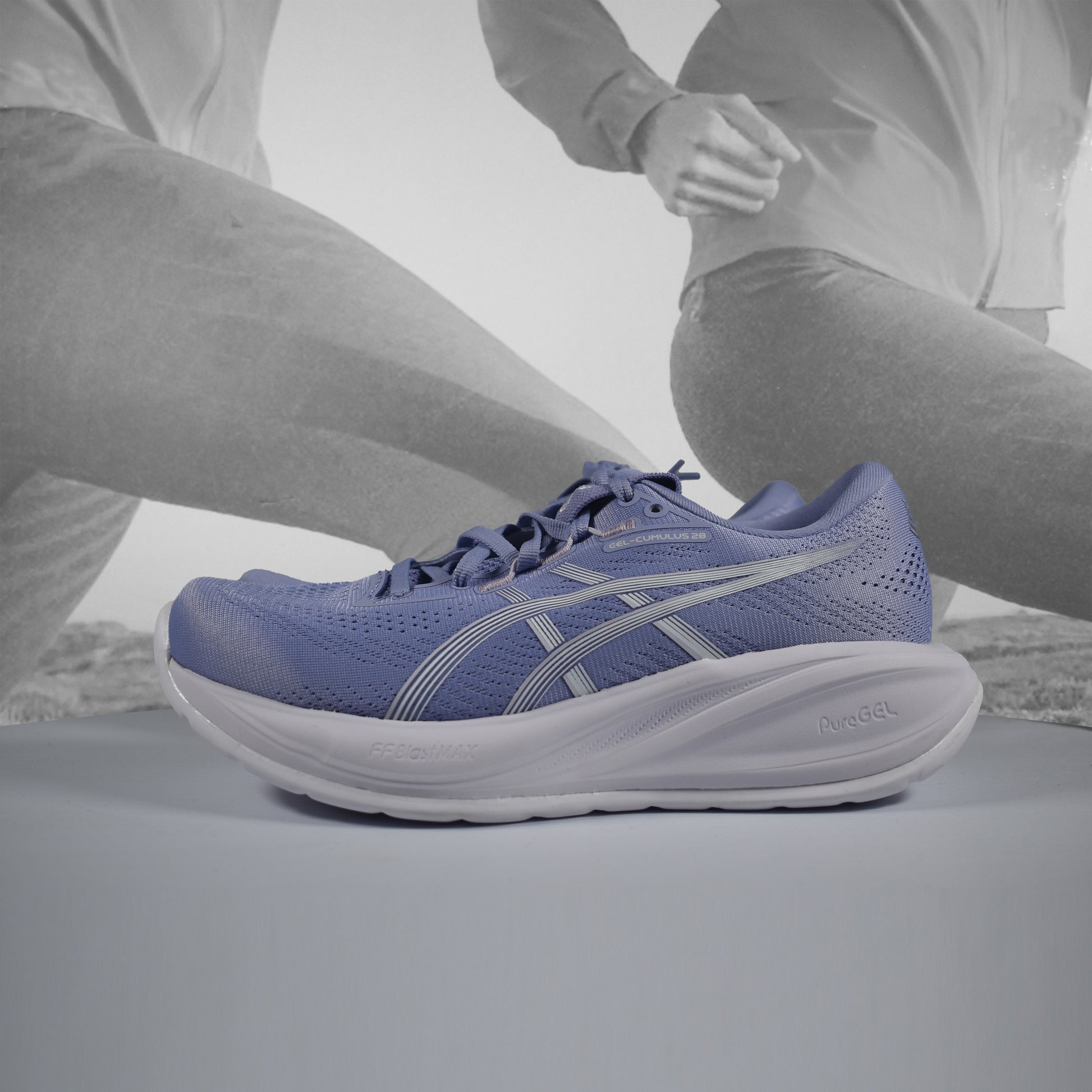 ASICS GEL-CUMULUS 28 Women's Neutral Running Shoes - Durban Runner UK6.5 / blue bell /WHITE