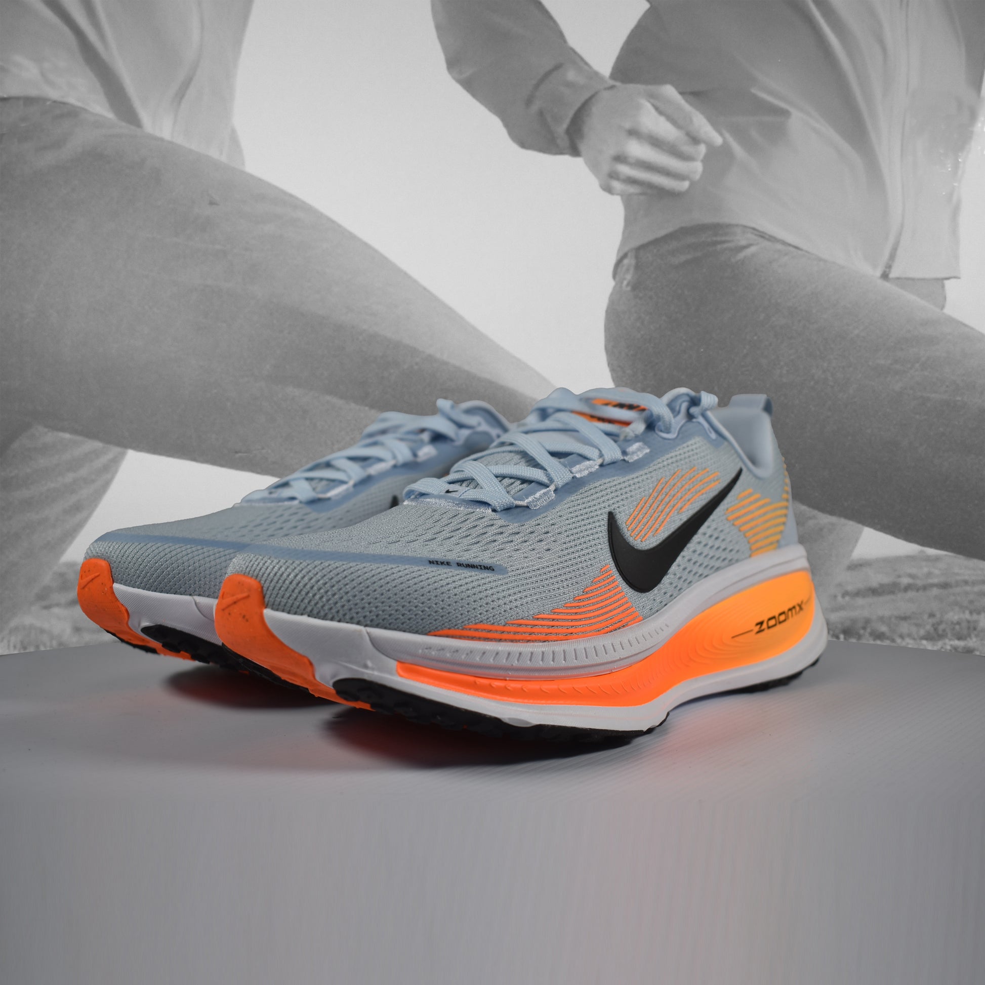 Nike VOMERO 18 Neutral Running Shoes - Durban Runner UK7.5 / HYDROGEN BLUE/BLACK