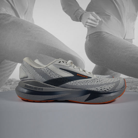 Brooks Adrenaline GTS 24 Men's Stability Running Shoes - Durban Runner UK8 / white peacot/alloy