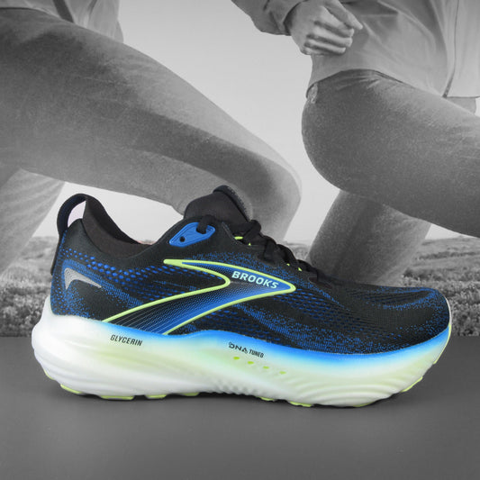 Brooks Glycerin 22 Mens - Durban Runner 7.5 / Black/Cobalt