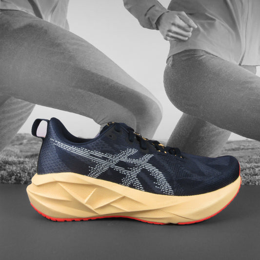 Asics Novablast 5 Mens - Durban Runner 7.5 / MIDNIGHT/ORANGE GLOW