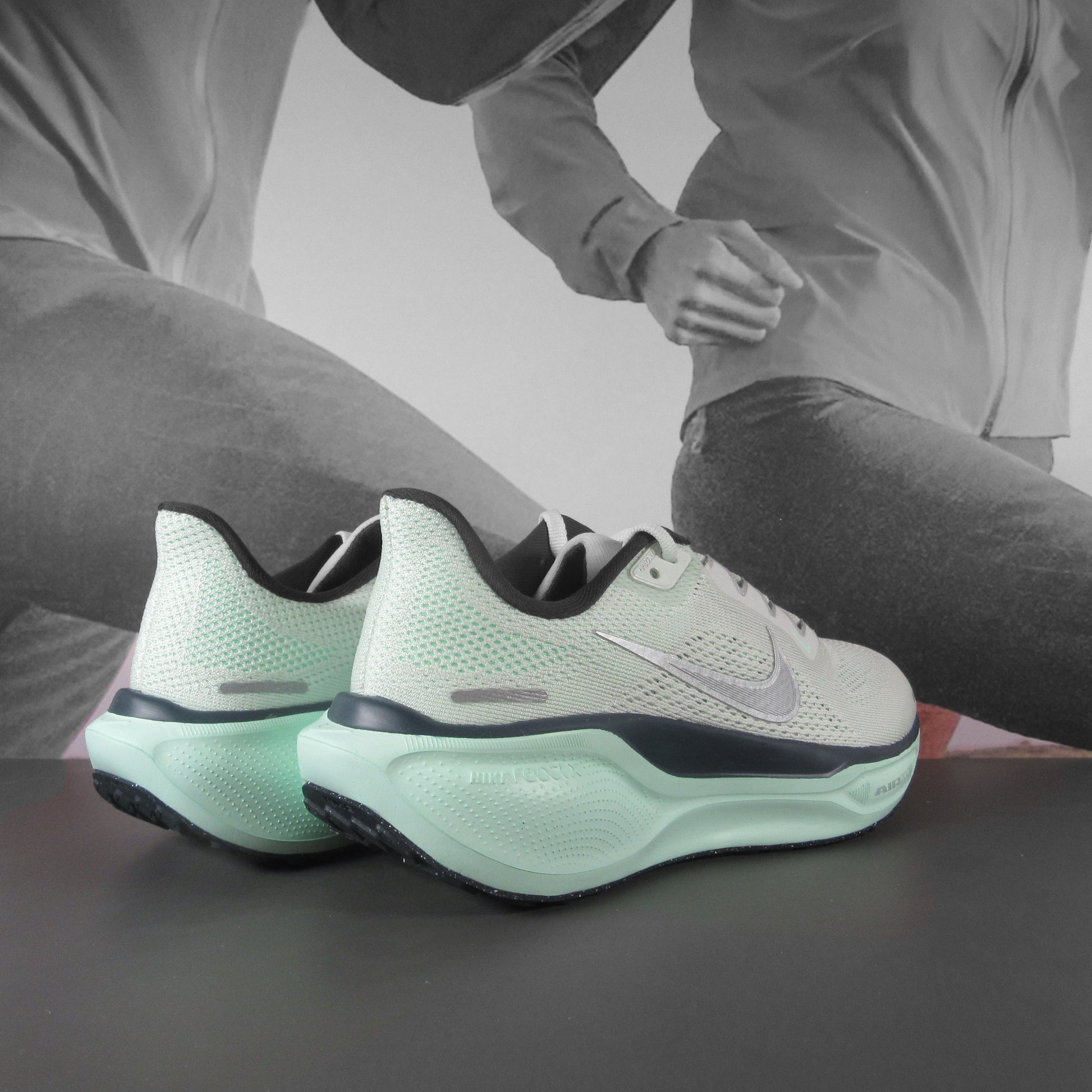 Nike Pegasus 41 Women's Road Running Shoes - Durban Runner 4.5 / GHOST AQUA/METALLIC SILVER-MINT FOAM