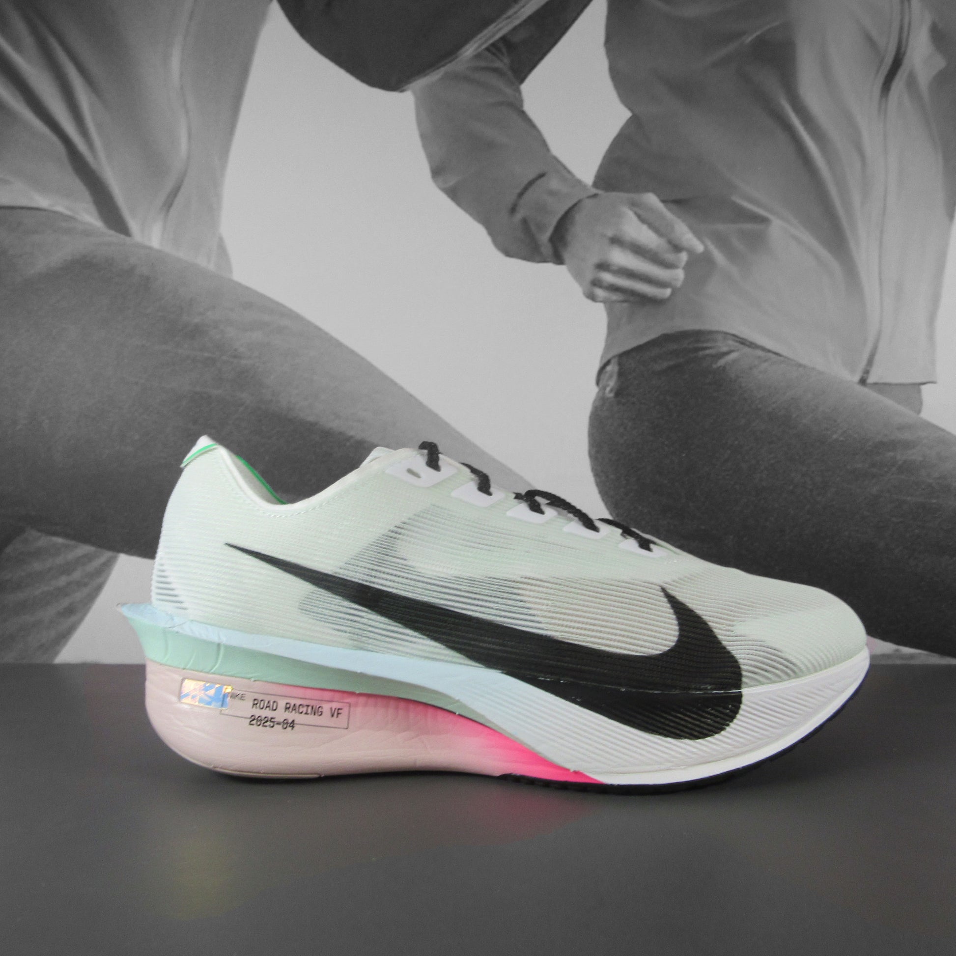 Nike Vaporfly 4 Womens Running Shoes - Durban Runner 4.5 / WHITE/BLACK-HYPER PINK-MINT FOAM