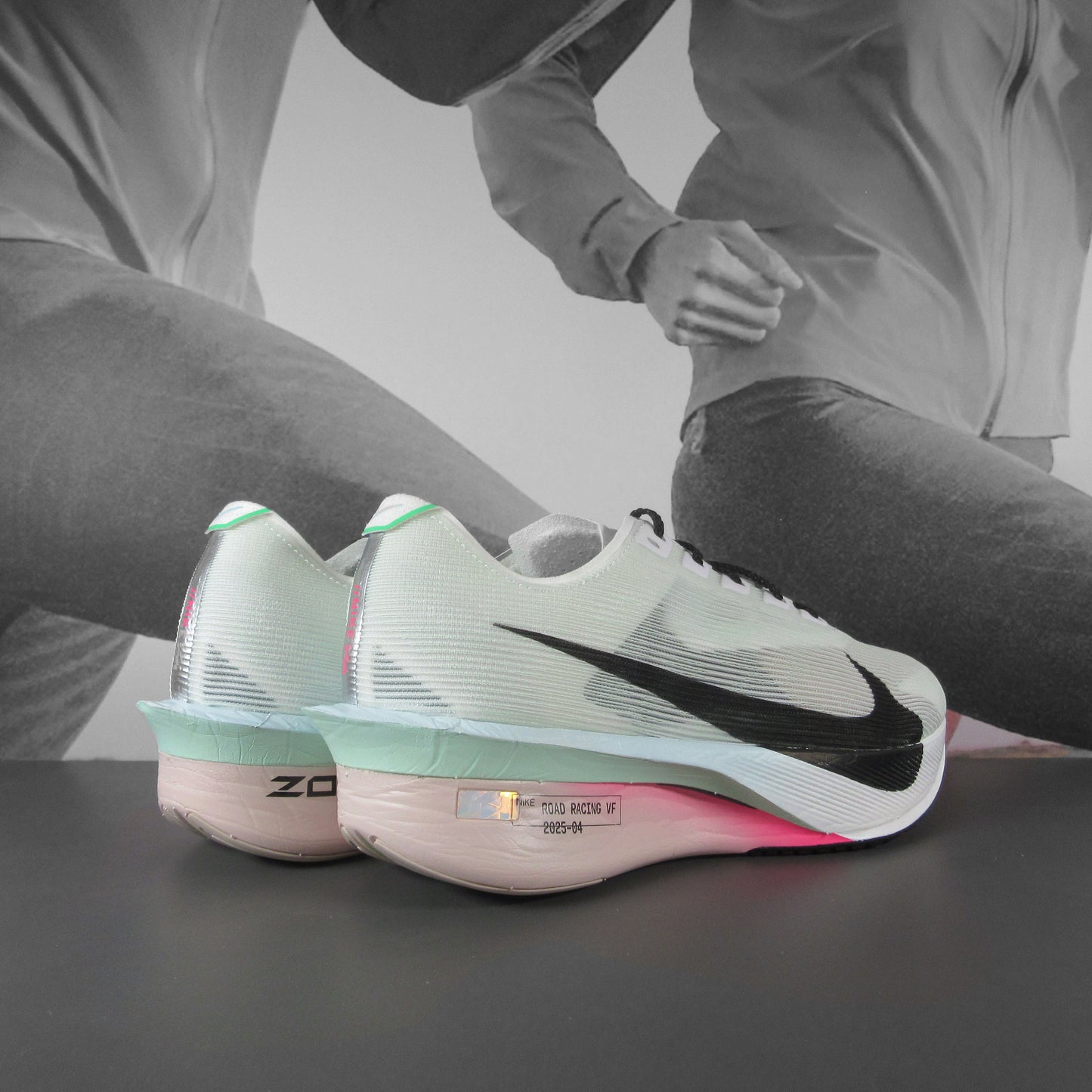 Nike Vaporfly 4 Womens Running Shoes - Durban Runner 4.5 / WHITE/BLACK-HYPER PINK-MINT FOAM