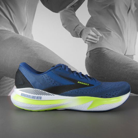Brooks Adrenaline GTS 24 Mens Running Shoes - Durban Runner 7.5 / NAVY PEONY/BLACK