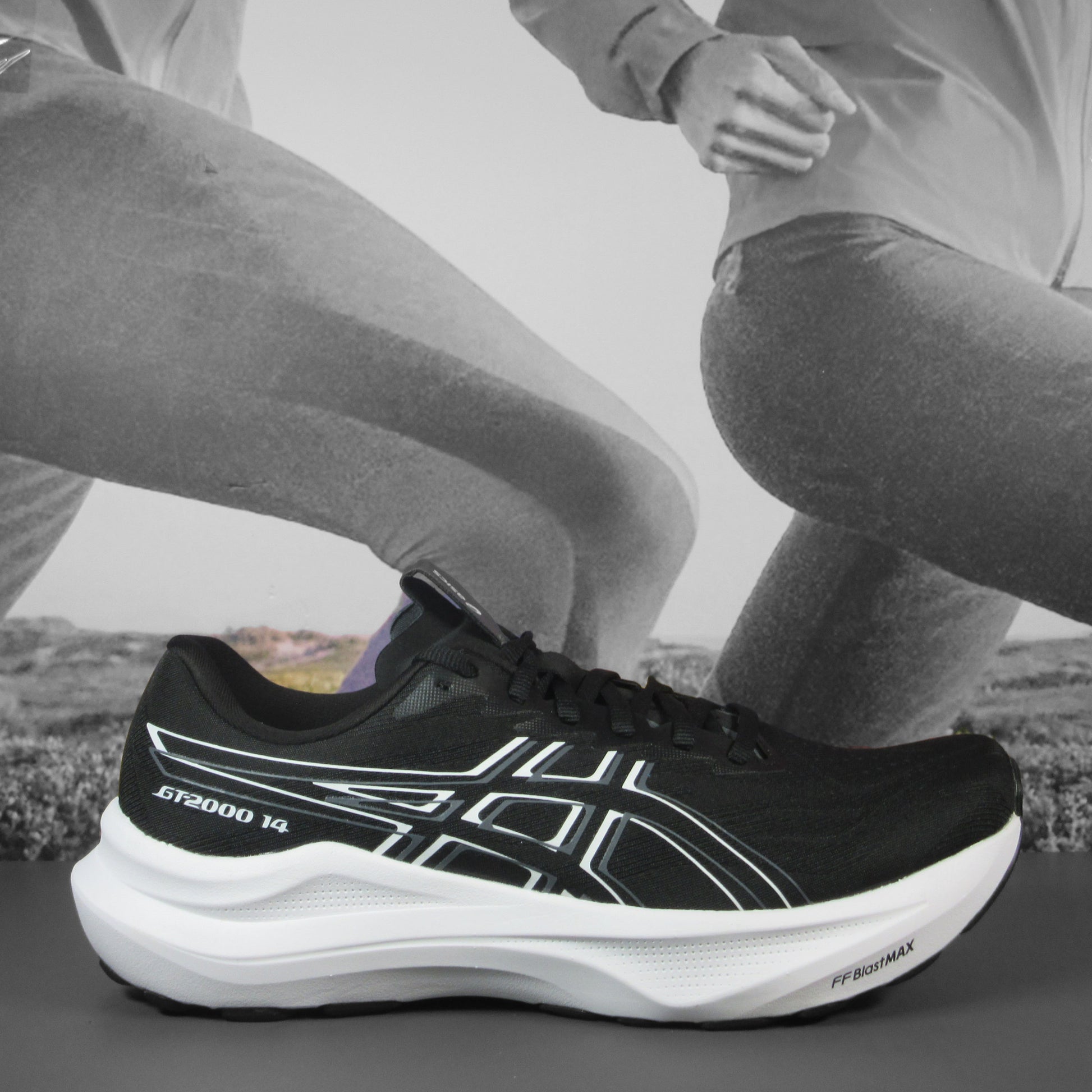 Asics GT 2000 V14 Mens - Durban Runner 7.5 / Black/White