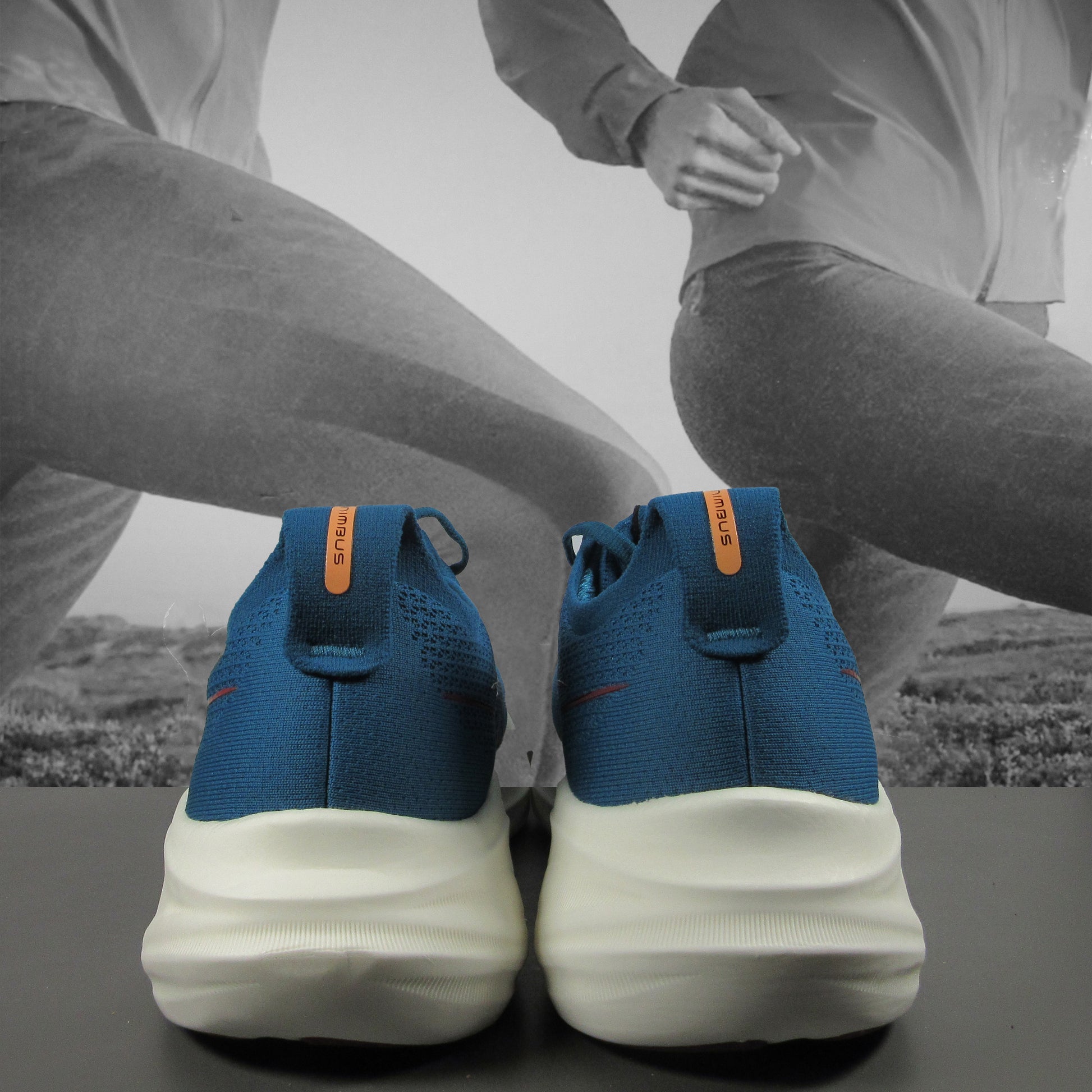 Asics GEL-Nimbus 26 Mens Road Running Shoes - Durban Runner 7 / RICH NAVY/FADED ORANGE