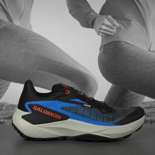Salomon Genesis Mens Trail Running Shoes - Durban Runner 7 / BLACK/FRENCH BLUE/CHERT